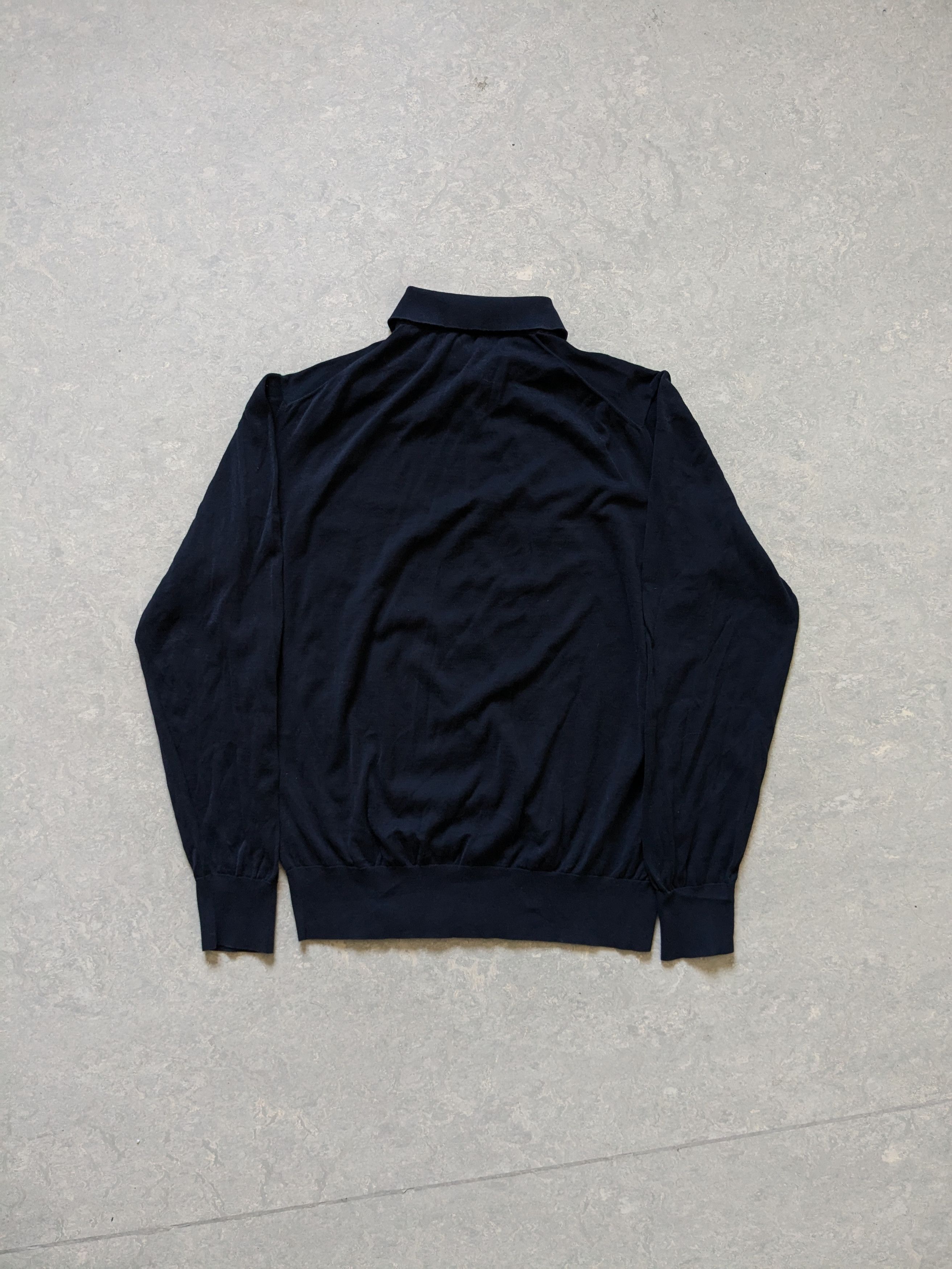 Loro Piana Vintage Loro Piana 1/3 Polo cotton sweater Size US L / EU 52-54 / 3 - 2 Thumbnail