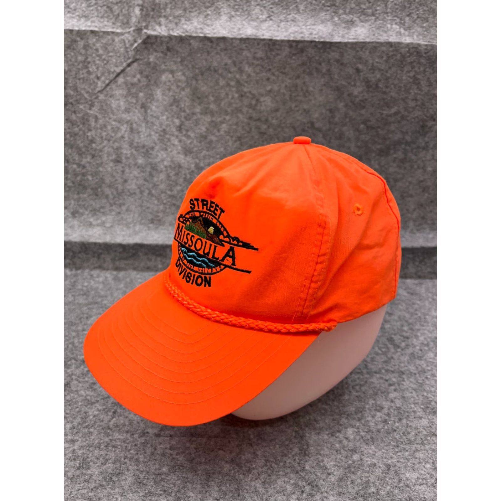 Vintage VINTAGE Nissin Hat Baseball Cap Strap Back Adult OS Orange 90s Beach Casual Adjustable 90s Mens Hats Size ONE SIZE - 4 Thumbnail