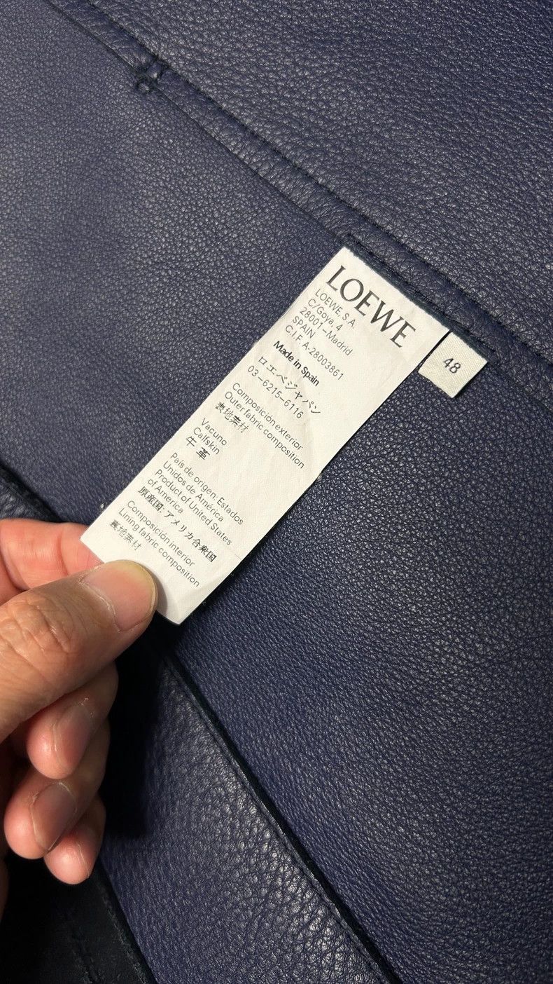 Loewe LOEWE A leather windbreaker Size L / US 10 / IT 46 - 8 Thumbnail