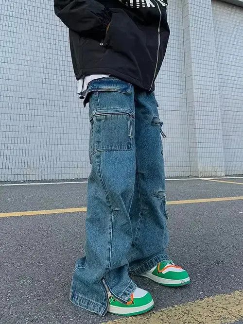 Designer × Japanese Brand × Vintage utility baggy skate hiphop cargo pants Size US 32 / EU 48 - 1 Thumbnail