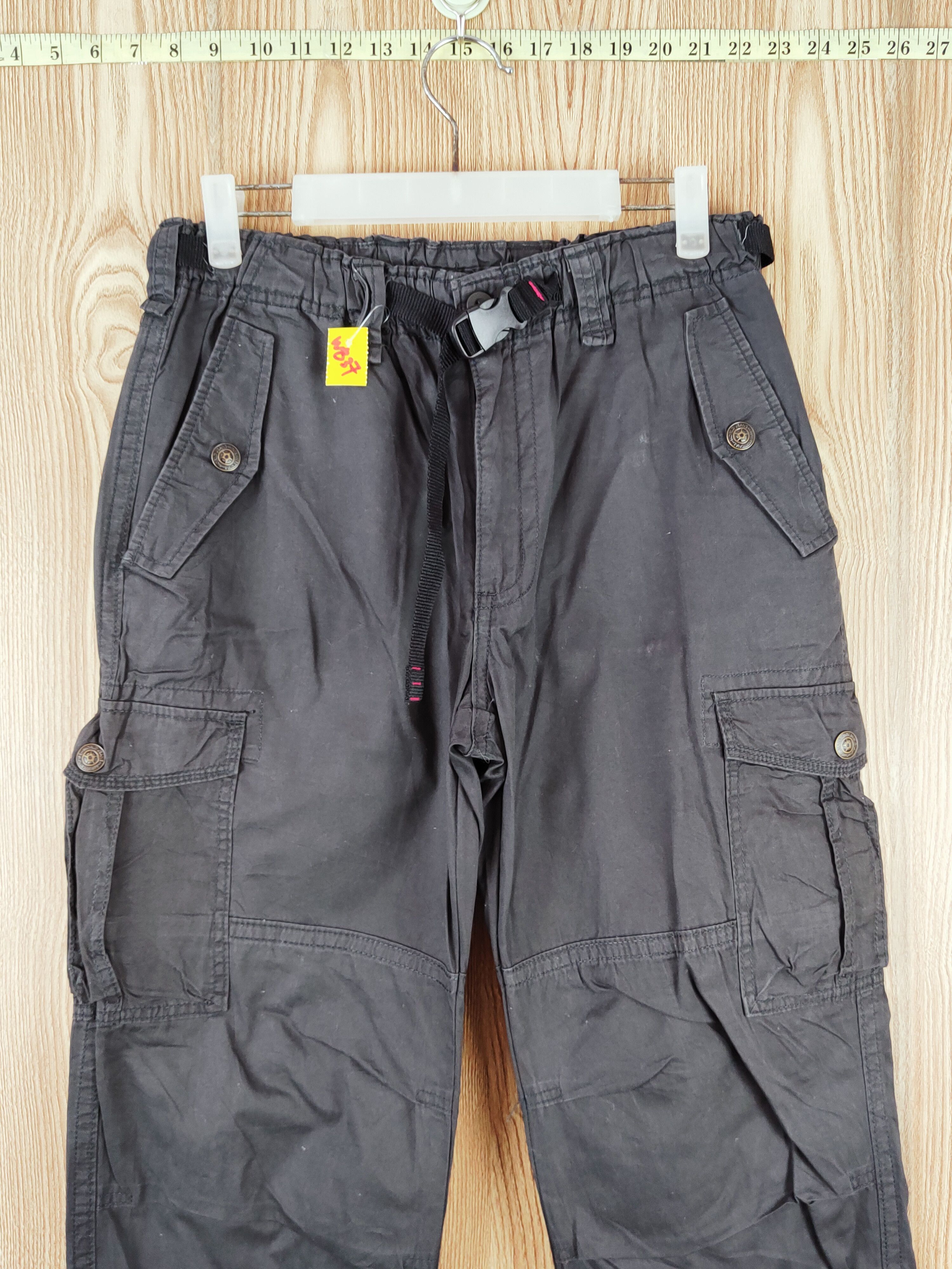 Japanese Brand Japanese Brand Black Multipocket Tactical Cargo Pants #W837 Size US 33 - 2 Thumbnail