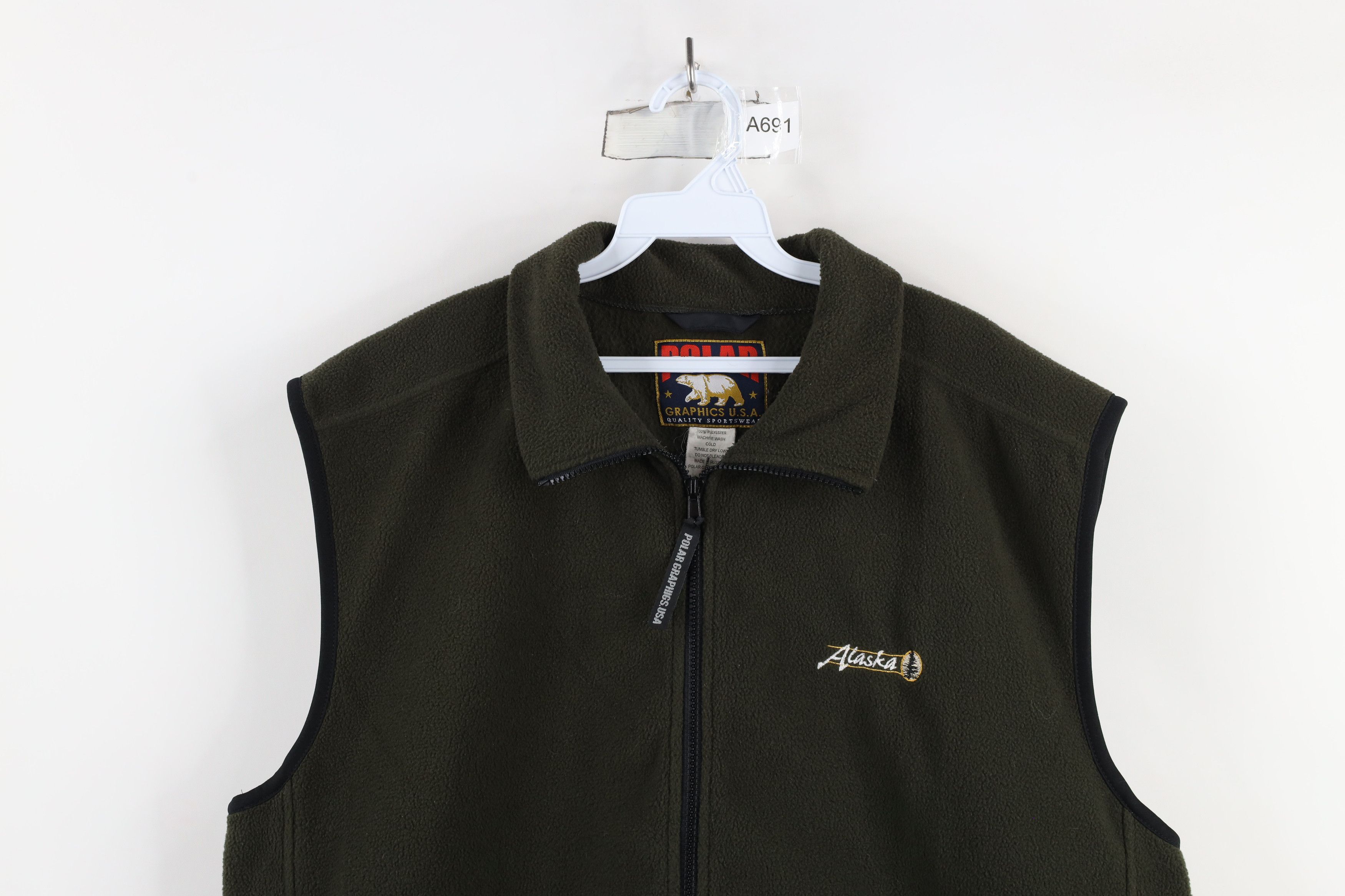 Vintage Vintage 90s Streetwear Alaska Full Zip Fleece Vest Jacket Size US XXL / EU 58 / 5 - 2 Thumbnail