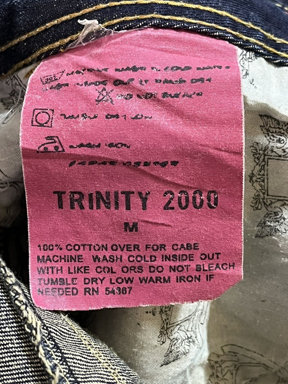 Trinity The Label Vintage Trinity Jeans Whiskers Denim Size US 32 / EU 48 - 11 Thumbnail