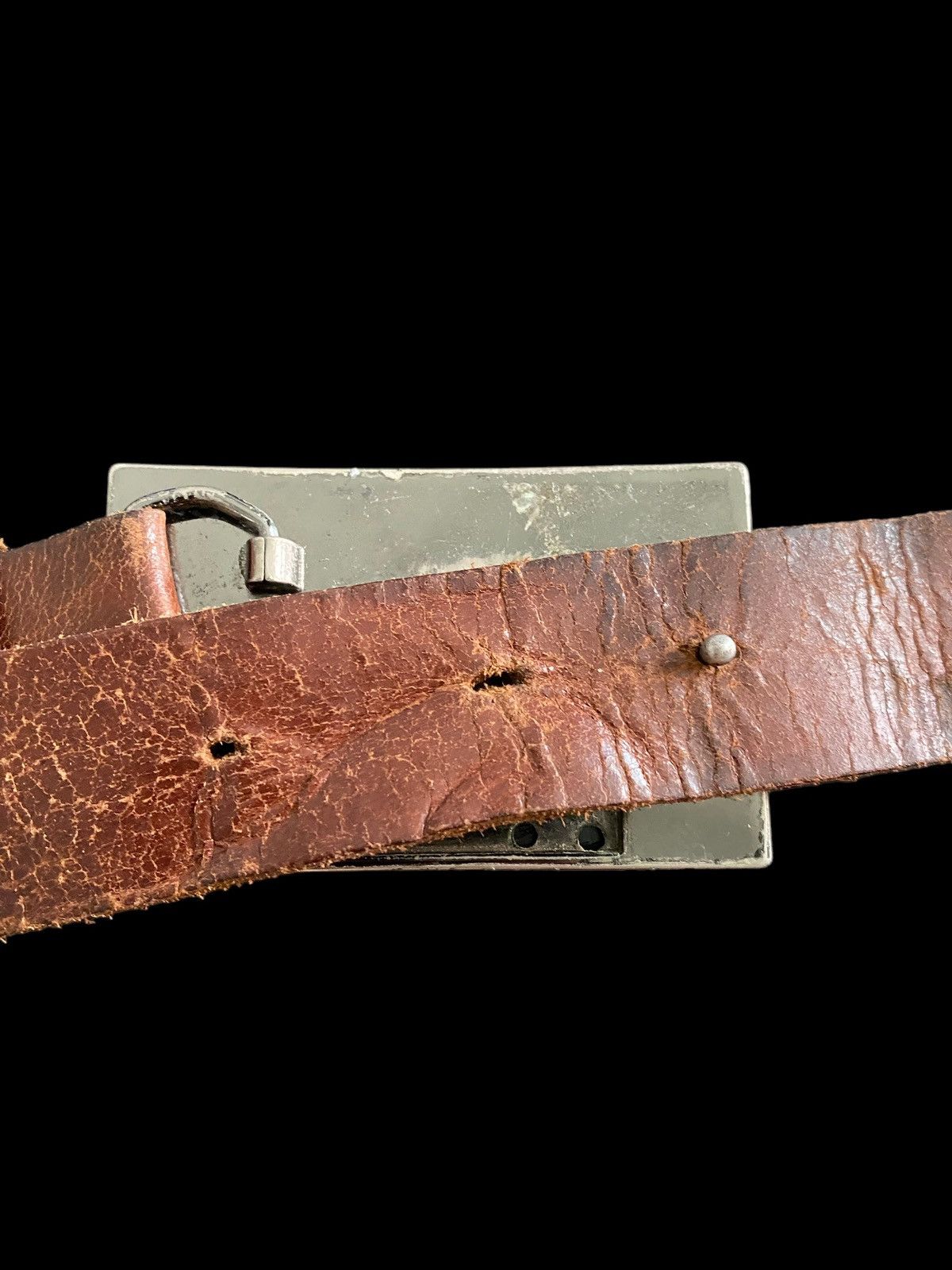 Japanese Brand Vintage MADE IN JAPAN BACK POP Leather Belt nice design Size ONE SIZE - 10 Thumbnail