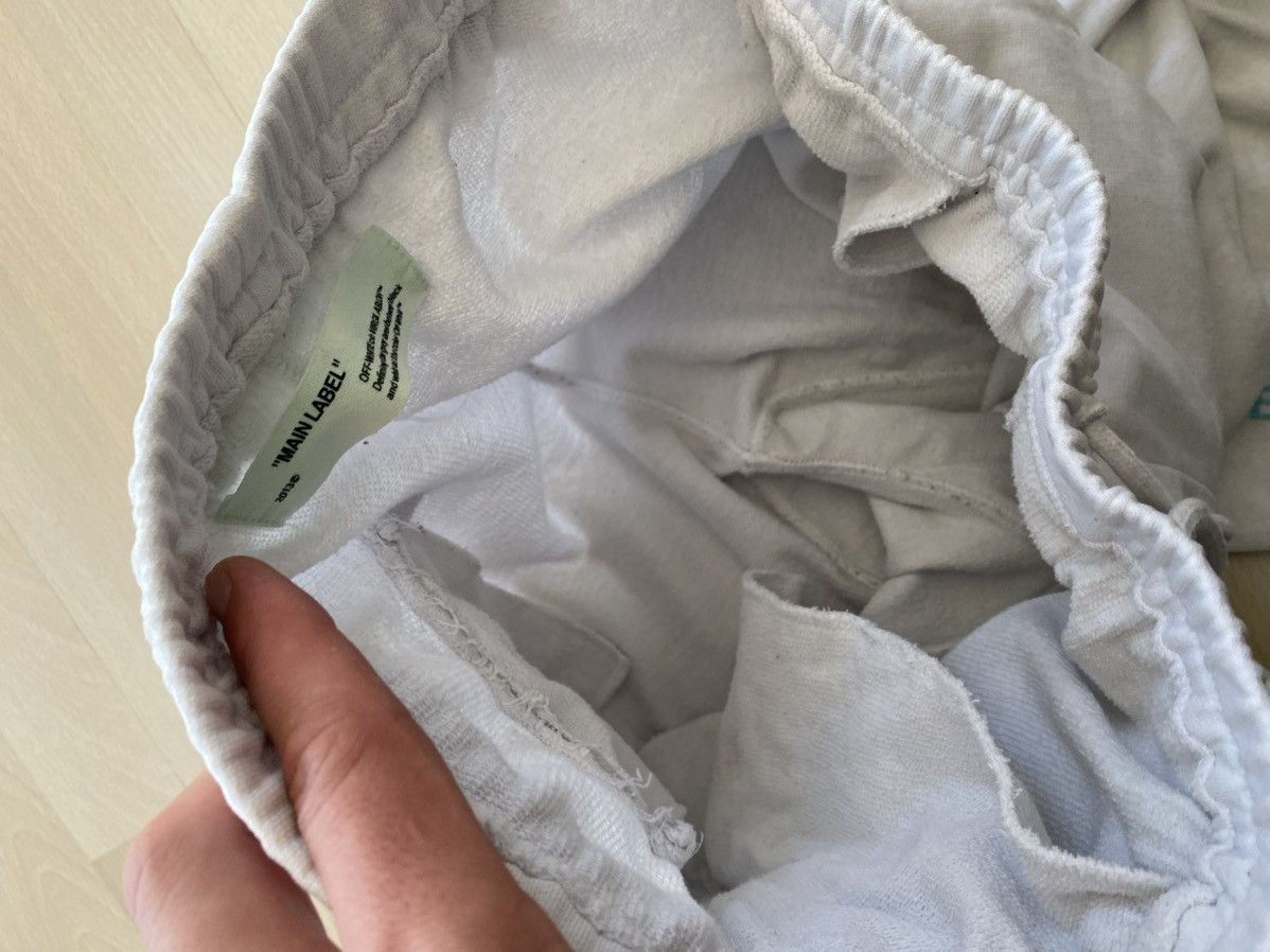 Off-White Off-White White Logo Jogger Sweatpants Size US 33 - 10 Thumbnail