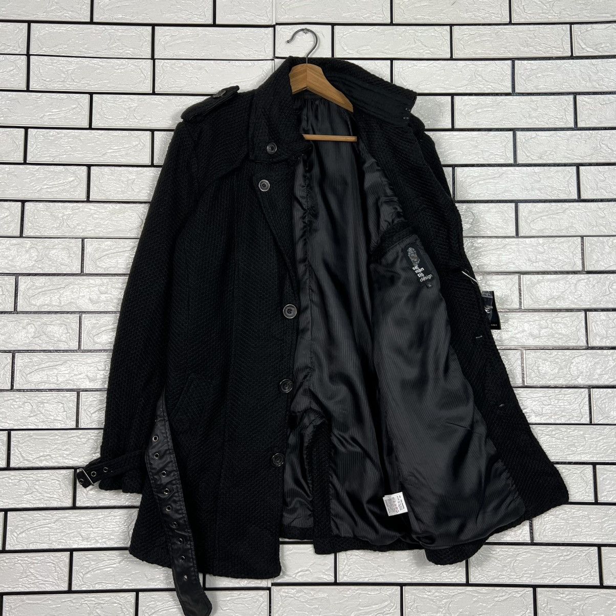 semanticdesign SEMANTICDESIGN Avant Garde Belted Coat Jacket #4144-C189 Size US L / EU 52-54 / 3 - 8 Thumbnail