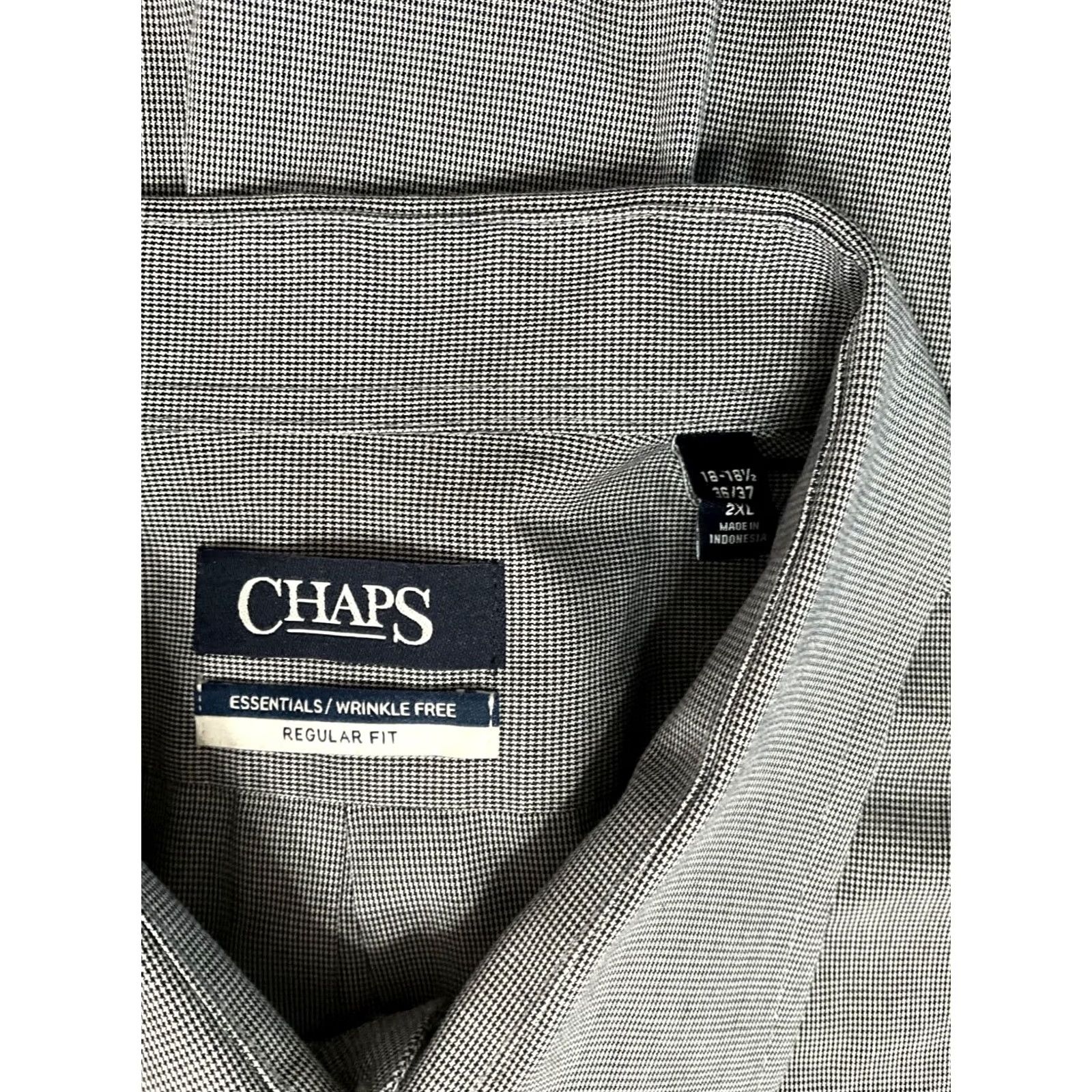 Chaps Chaps Shirt Button-Up Long Sleeve 2XL Blue Mens Big & Tall Button-Down Collar Vintage: No Size US XXL / EU 58 / 5 - 7 Thumbnail