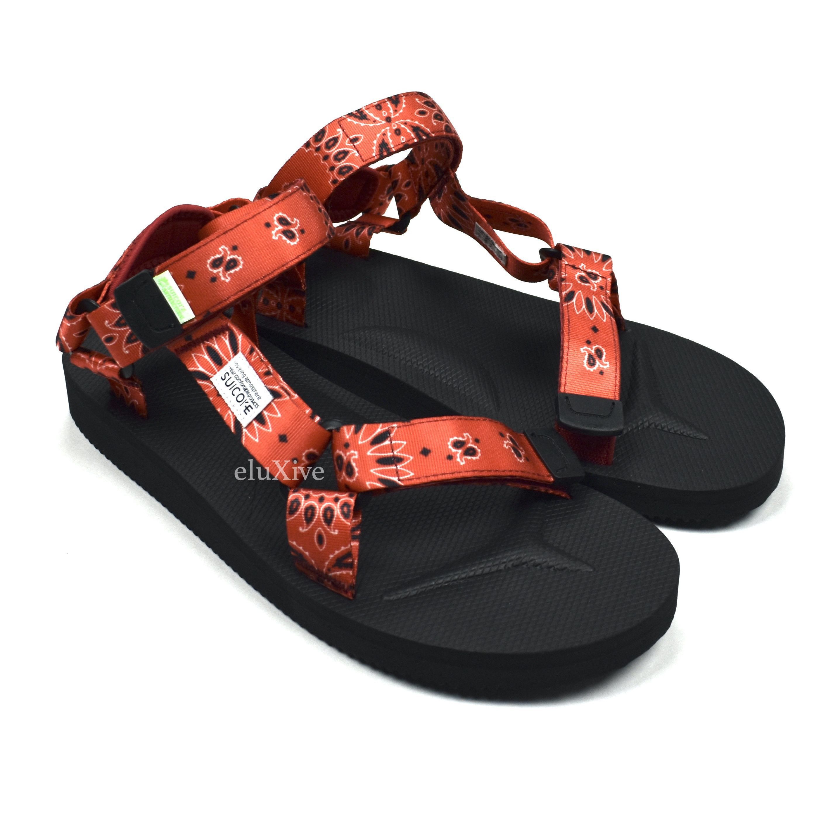 Suicoke Suicoke Depa Cab Strap Sandals Red Bandana Paisley NWT Size US 11 / EU 44 - 1 Preview