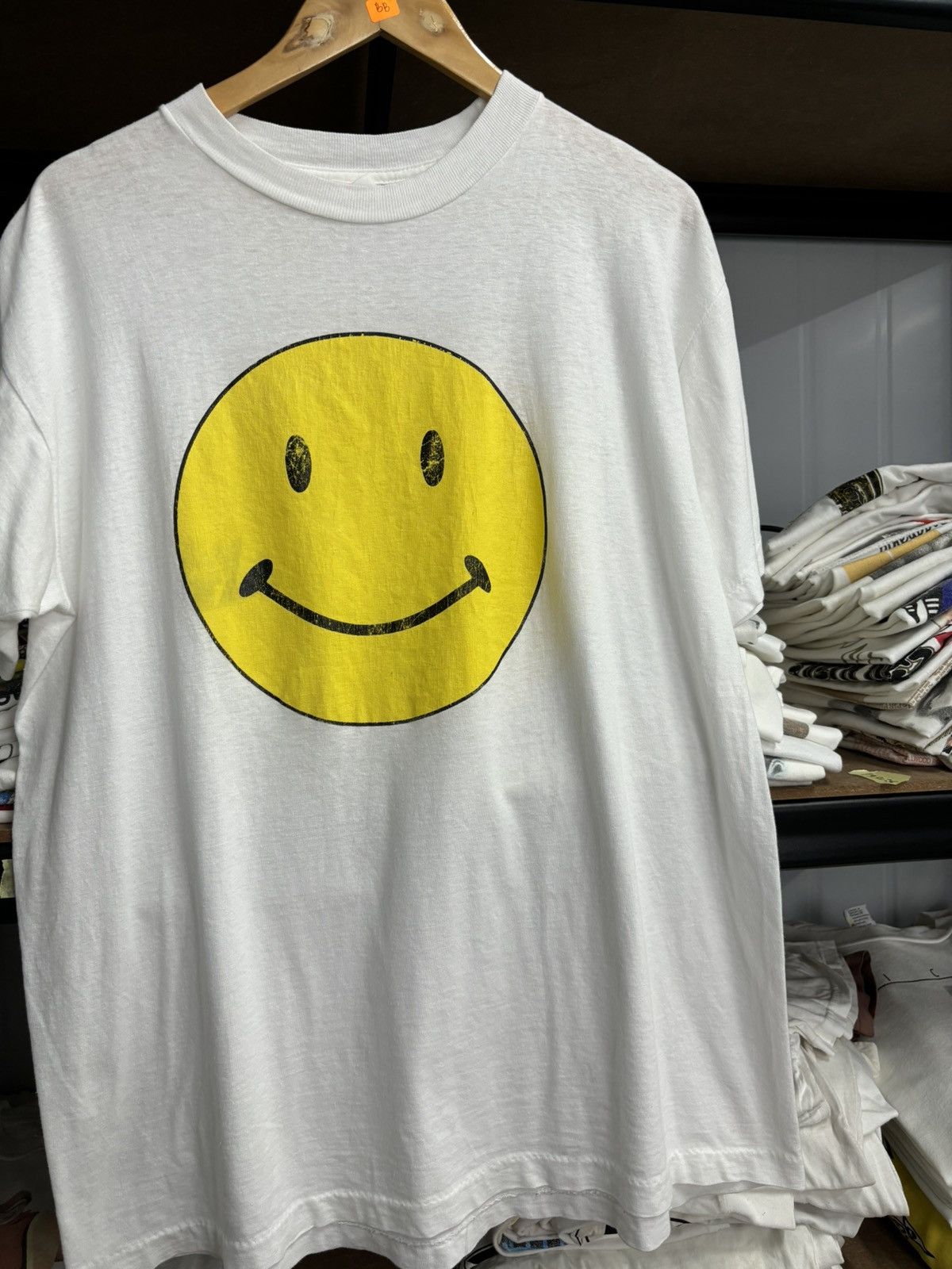 Vintage RARE! Vintage 90’s Smiley Headshot Art Size US XL / EU 56 / 4 - 1 Thumbnail