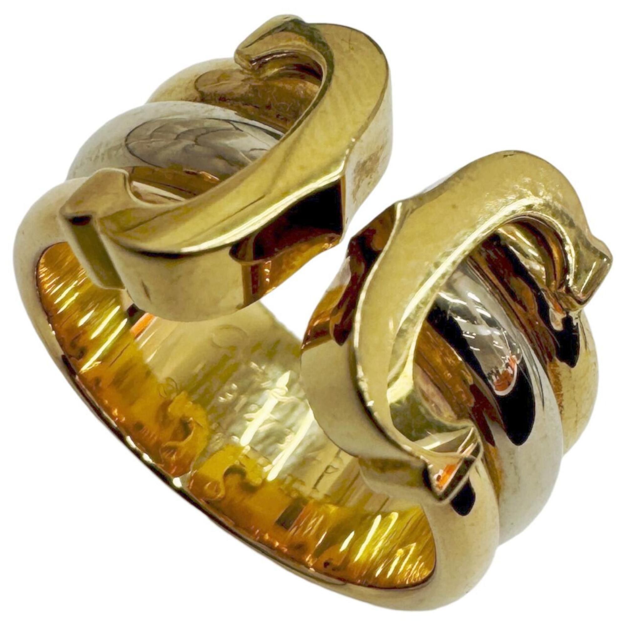 Cartier Cartier 2C Ring, Three-Color, 18K Yellow Gold, Pink White Size 49, Women's Ring Size ONE SIZE - 1 Thumbnail