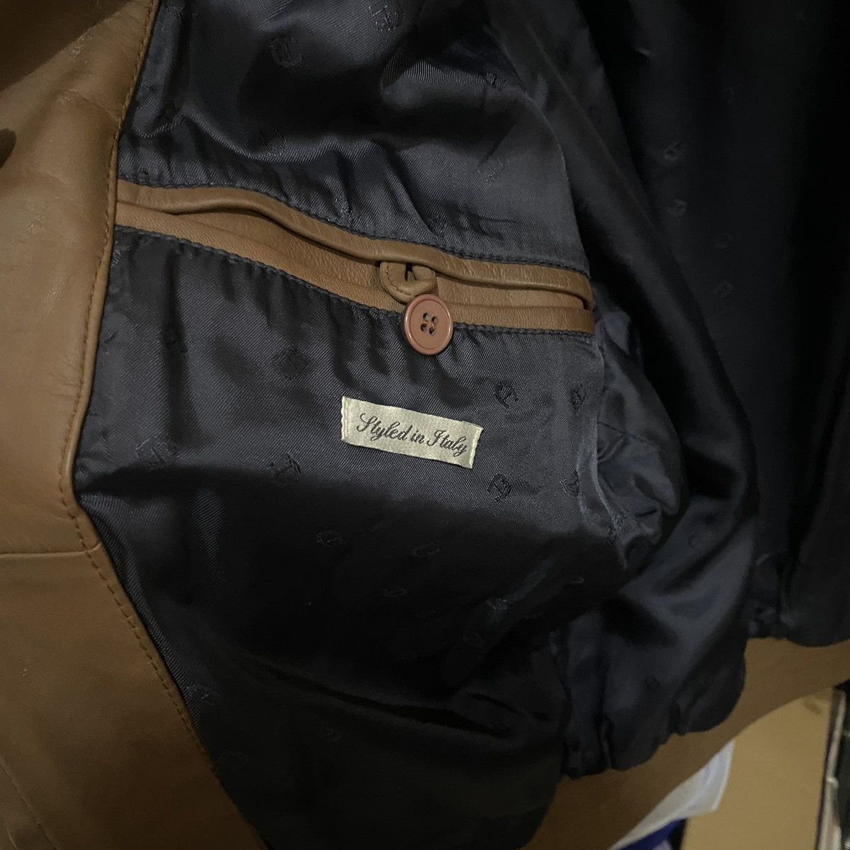 Aigner Aigner Leather Jacket brown vintage Size US L / EU 52-54 / 3 - 5 Thumbnail