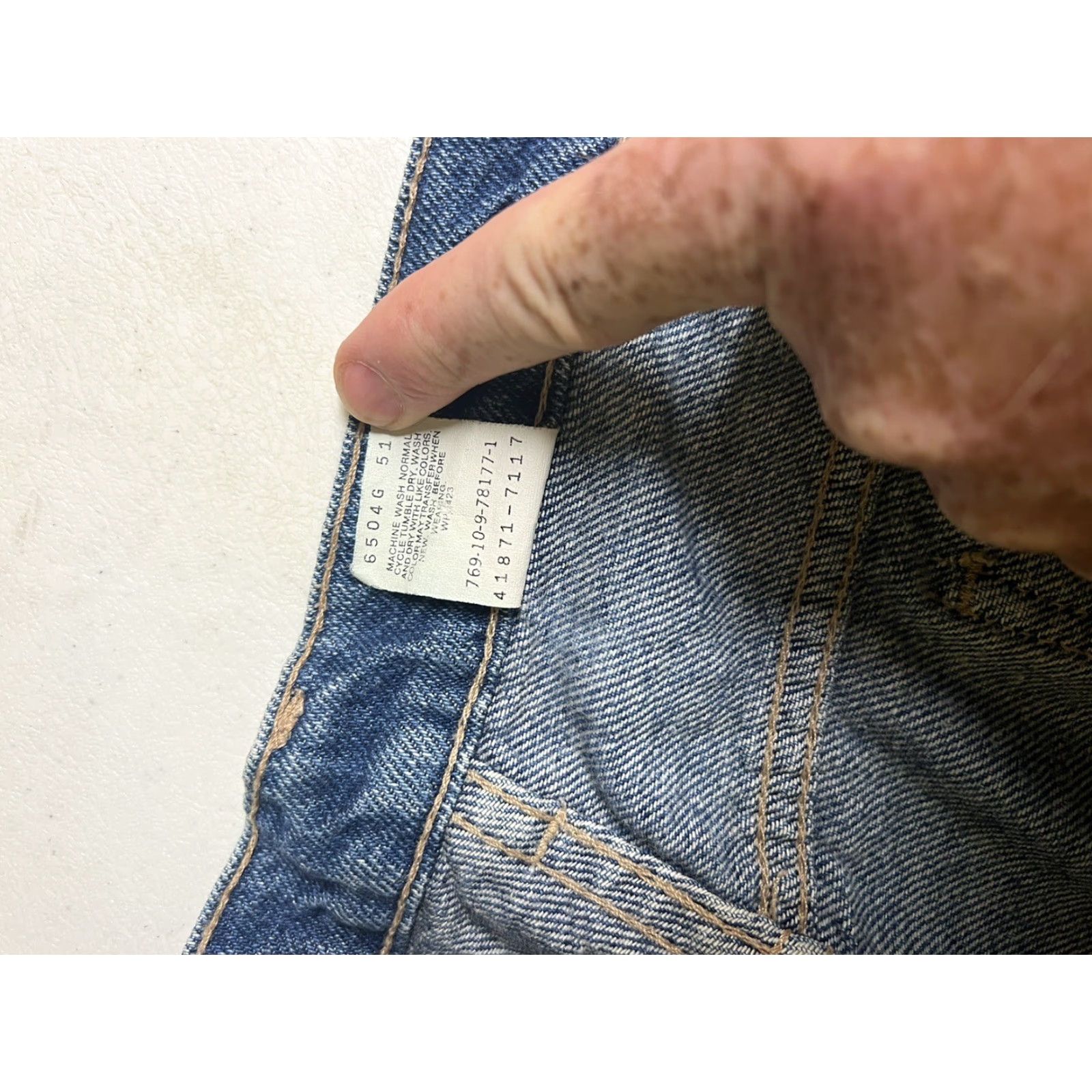 Levi's VINTAGE Levi's Jeans 36x38 Orange Tab Blue Denim 36 38 Men Regular Straight USA Levi's 285 285 Model High Rise Classic Patina Size US 36 / EU 52 - 7 Thumbnail