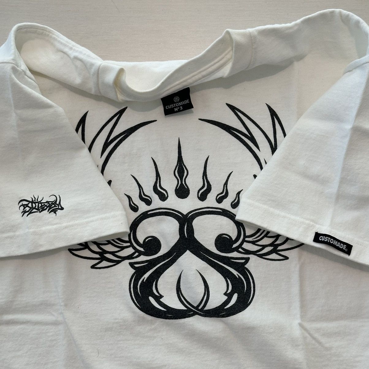 Stussy 2000 STUSSY CUSTOMADE LOGO TSHIRT 3 L made in usa Size US L / EU 52-54 / 3 - 3 Thumbnail
