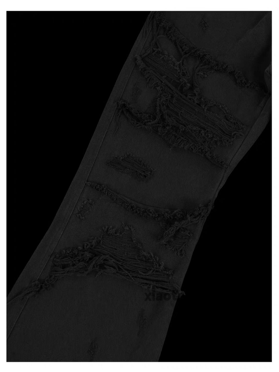 Jean × Vintage washed faded punk grunge flared damaged ripped jeans Size US 30 / EU 46 - 6 Thumbnail