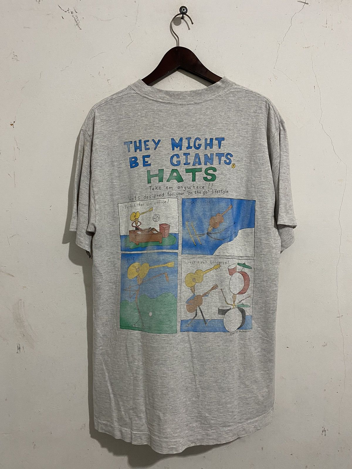 Band Tees 🖤BLACKDAY🖤Vintage 1994 They Might Be Giants HATS Shirt Size US L / EU 52-54 / 3 - 3 Thumbnail
