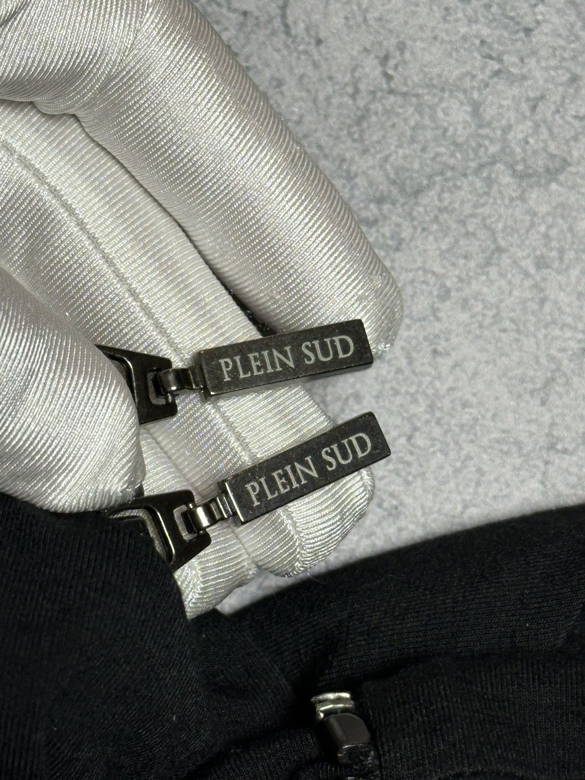plein sud Plein Sud Jeans Asymmetric Turtleneck Zip Details Top Hoodie Size L / US 10 / IT 46 - 7 Thumbnail