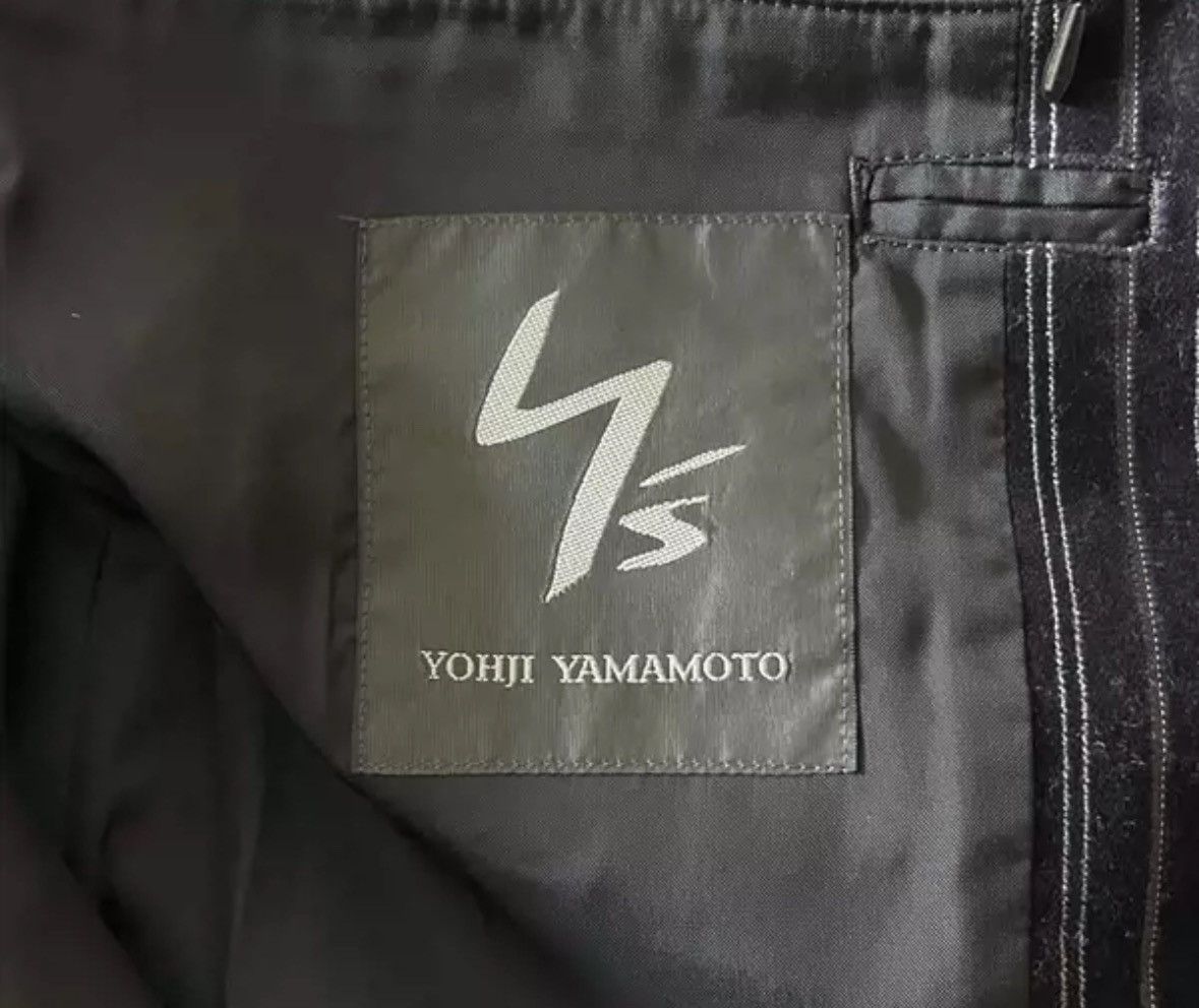Yohji Yamamoto Yohji Yamamoto Purple Velvet Striped Suit 2412-Nextarrow Size US XL / EU 56 / 4 - 6 Thumbnail