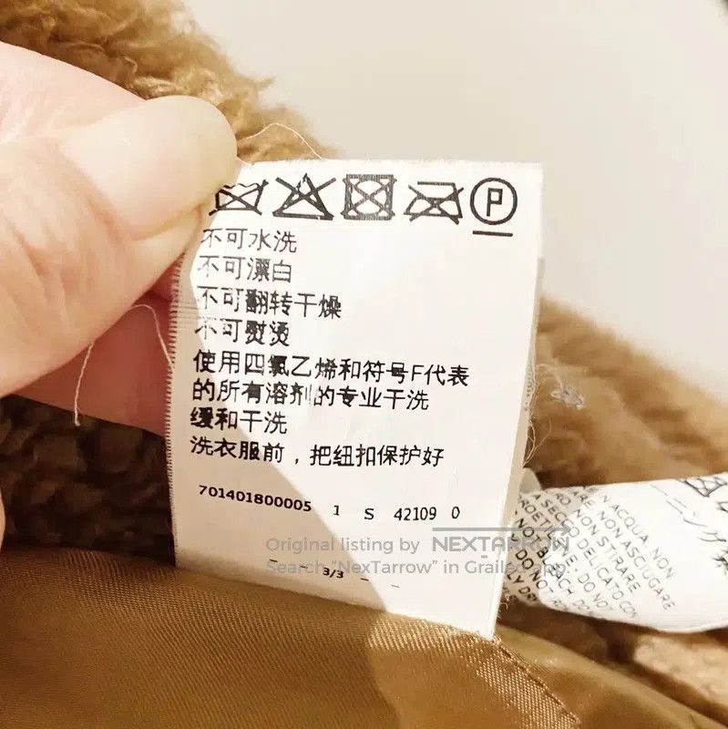 Max Mara MaxMara Brown Faux Fur Women's Coat . Size S / US 4 / IT 40 - 6 Thumbnail