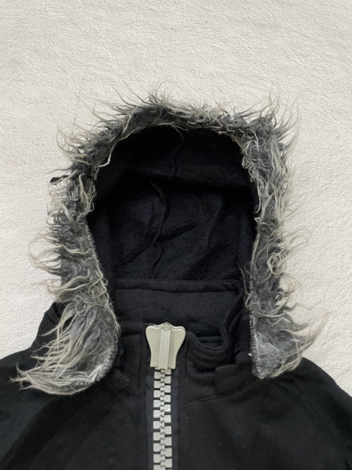 Hysteric Glamour 2000s Hysteric Poem Hooded Faux Fur Grey Y2K Japanese If6was Size US L / EU 52-54 / 3 - 3 Thumbnail