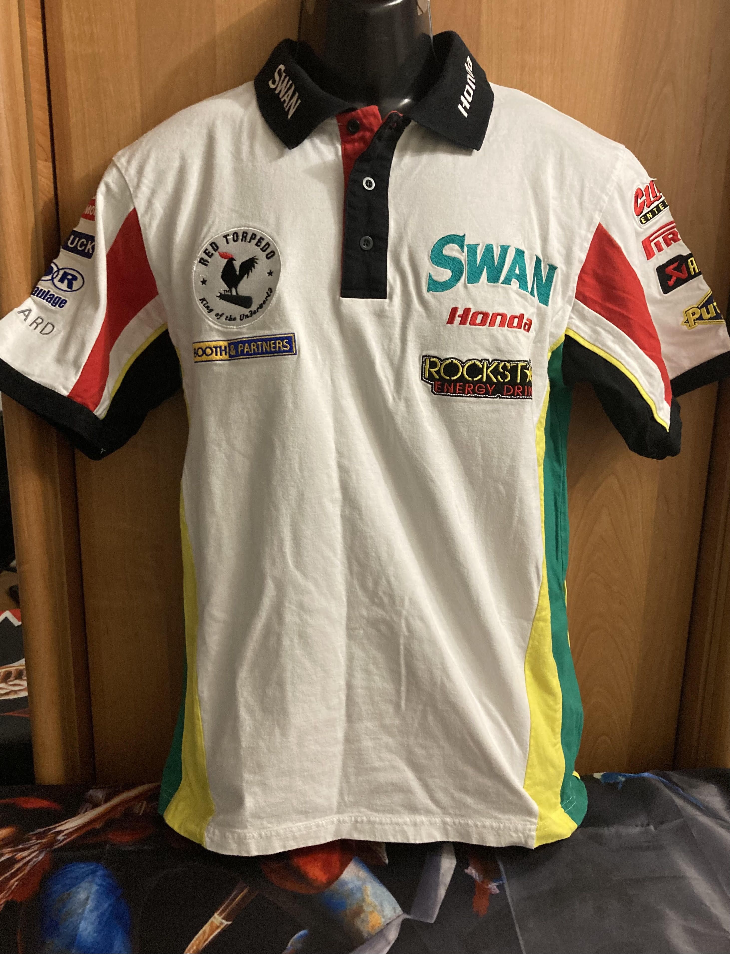 Honda Honda Swan Polo Shirt Moto GP Track Racing Motorcycle Team Size US S / EU 44-46 / 1 - 10 Thumbnail