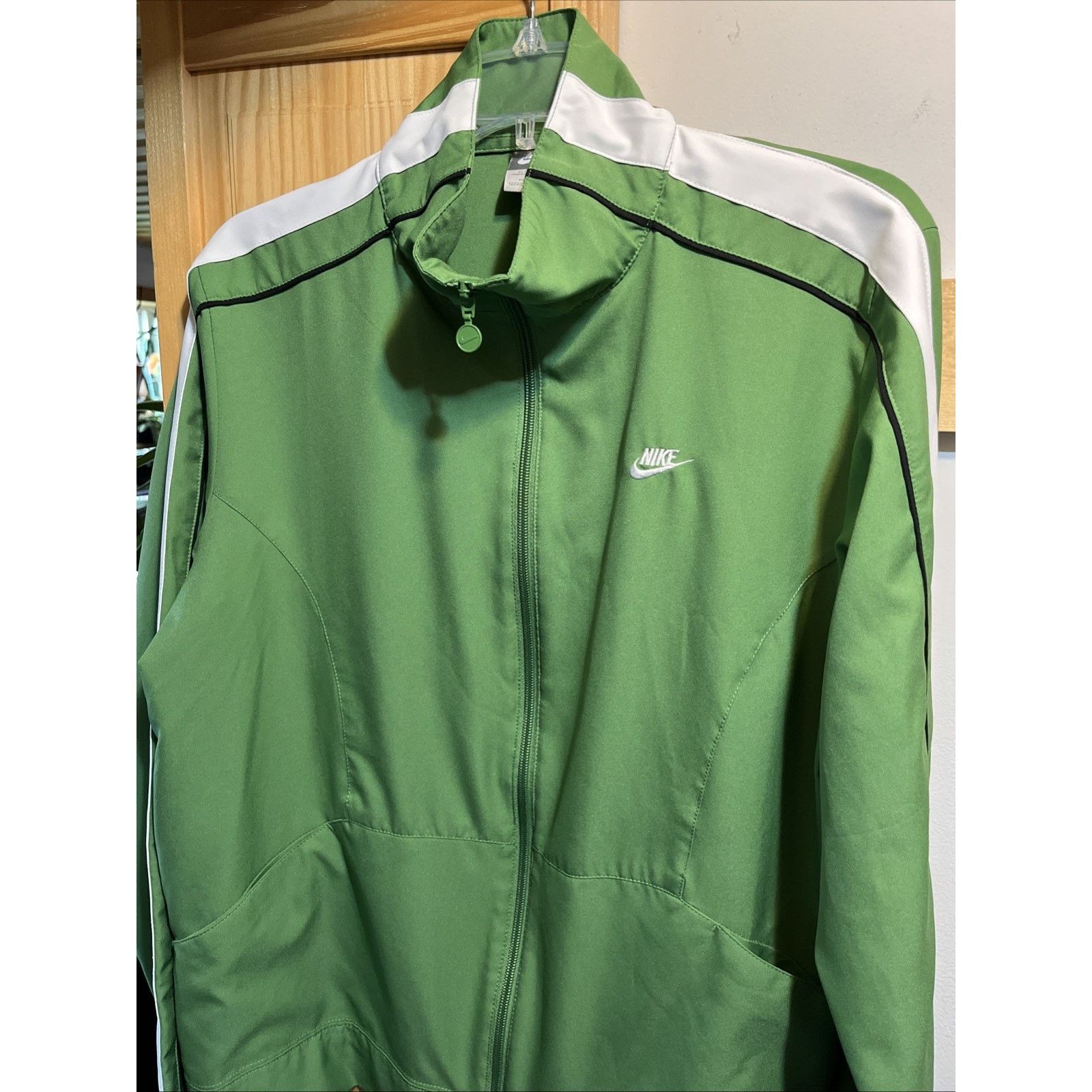 Nike Nike Track Jacket Men’s XL Green Full Zip Activewear Travel Size US XL / EU 56 / 4 - 3 Thumbnail