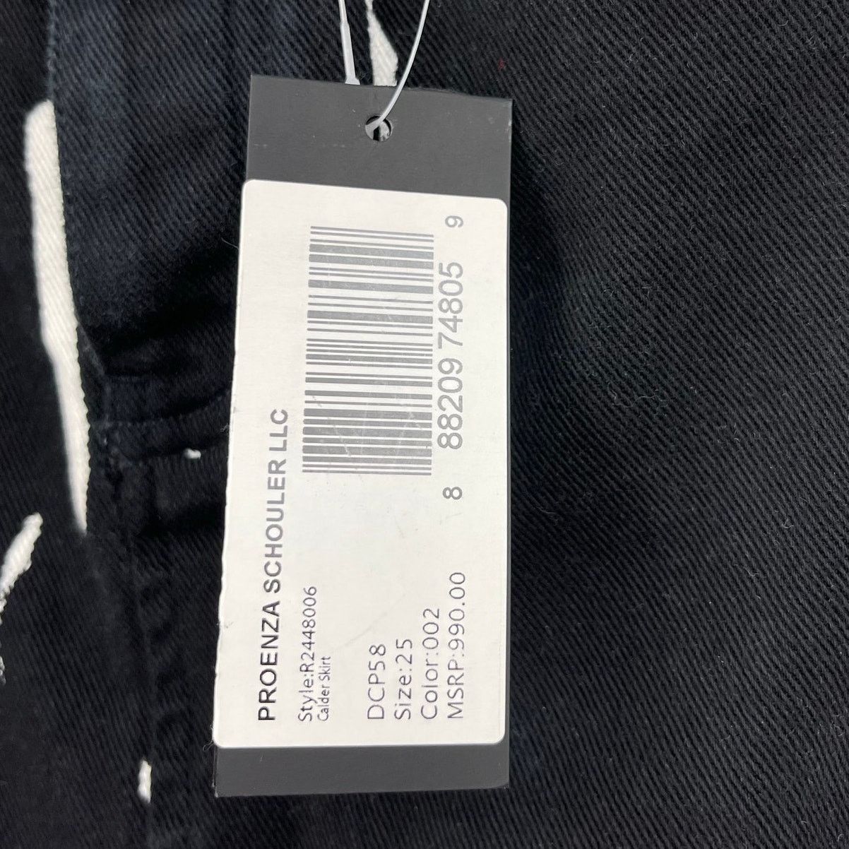 Proenza Schouler Proenza Schouler | Calder Skirt in Black Denim 25 w/ Tags Size 25" / US 0 / IT 36 - 8 Thumbnail