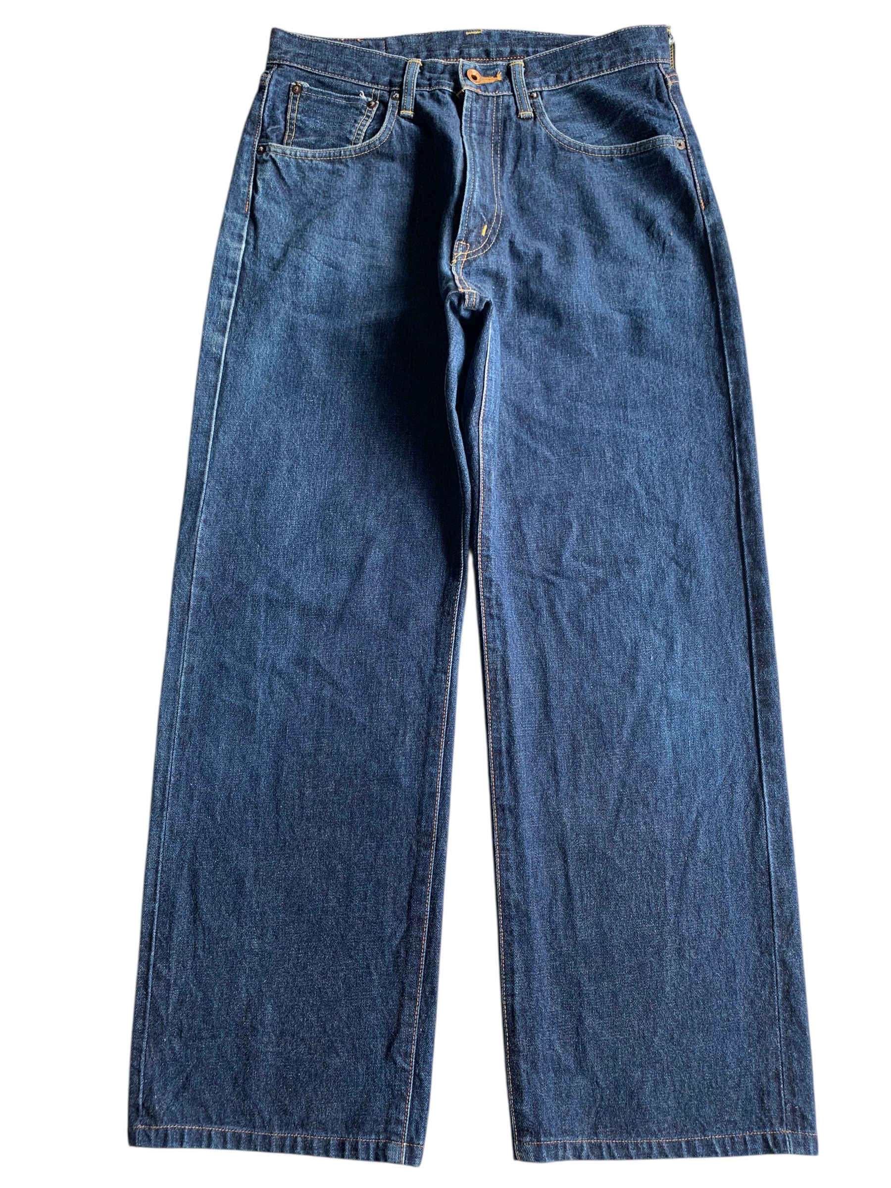 Edwin VINTAGE EDWIN 505 BAGGY SELVEDGE JAPANESE DENIM Size US 30 / EU 46 - 1 Thumbnail