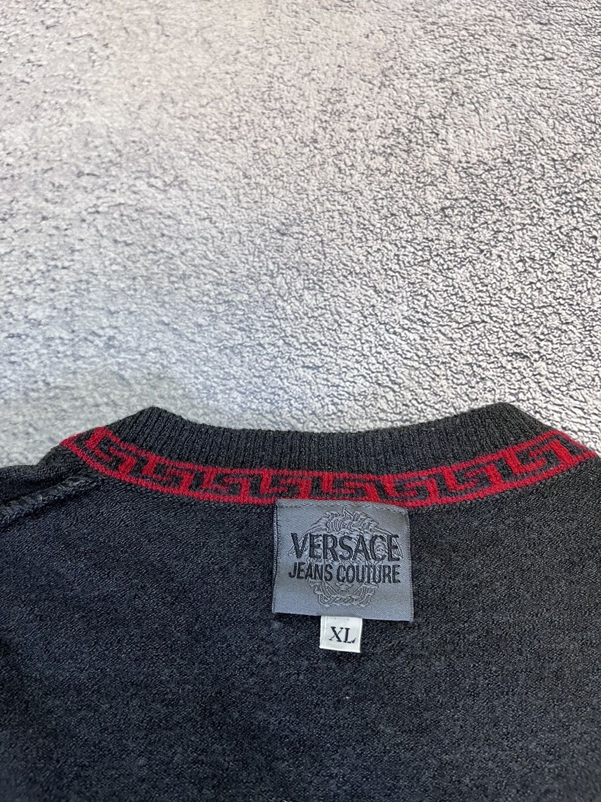 Versace Versace Jeans Couture Men’s Sweater Wool Italy Vintage Size US XL / EU 56 / 4 - 11 Thumbnail