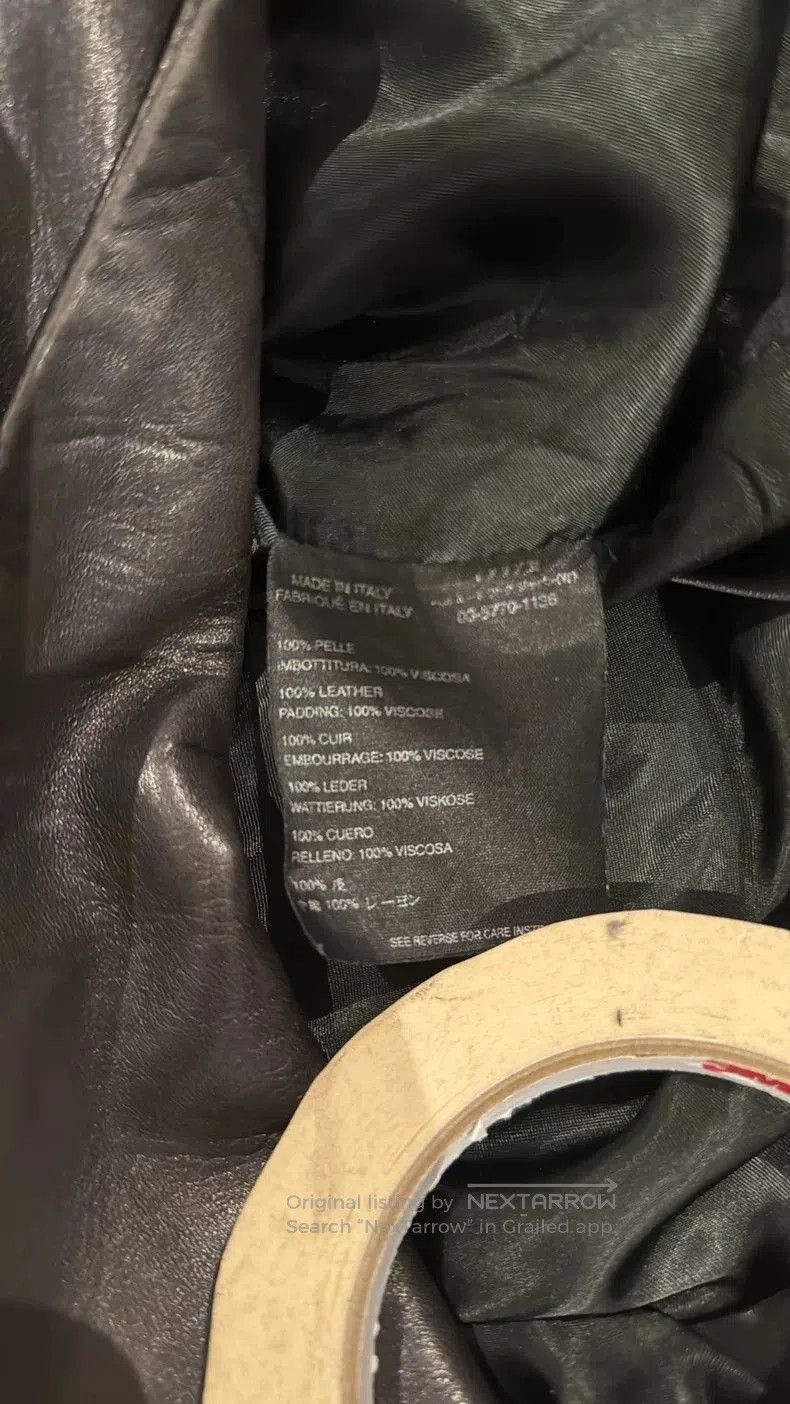 Helmut Lang Helmut Lang Leather Coat Size 48. Size US XL / EU 56 / 4 - 5 Thumbnail