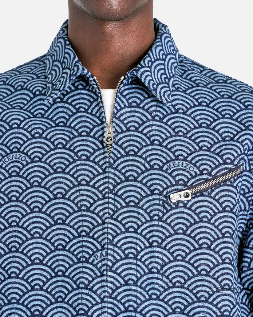 Kenzo o1s1v1r1oon0925 Rinse Denim Jacket in Blue Size US M / EU 48-50 / 2 - 6 Thumbnail