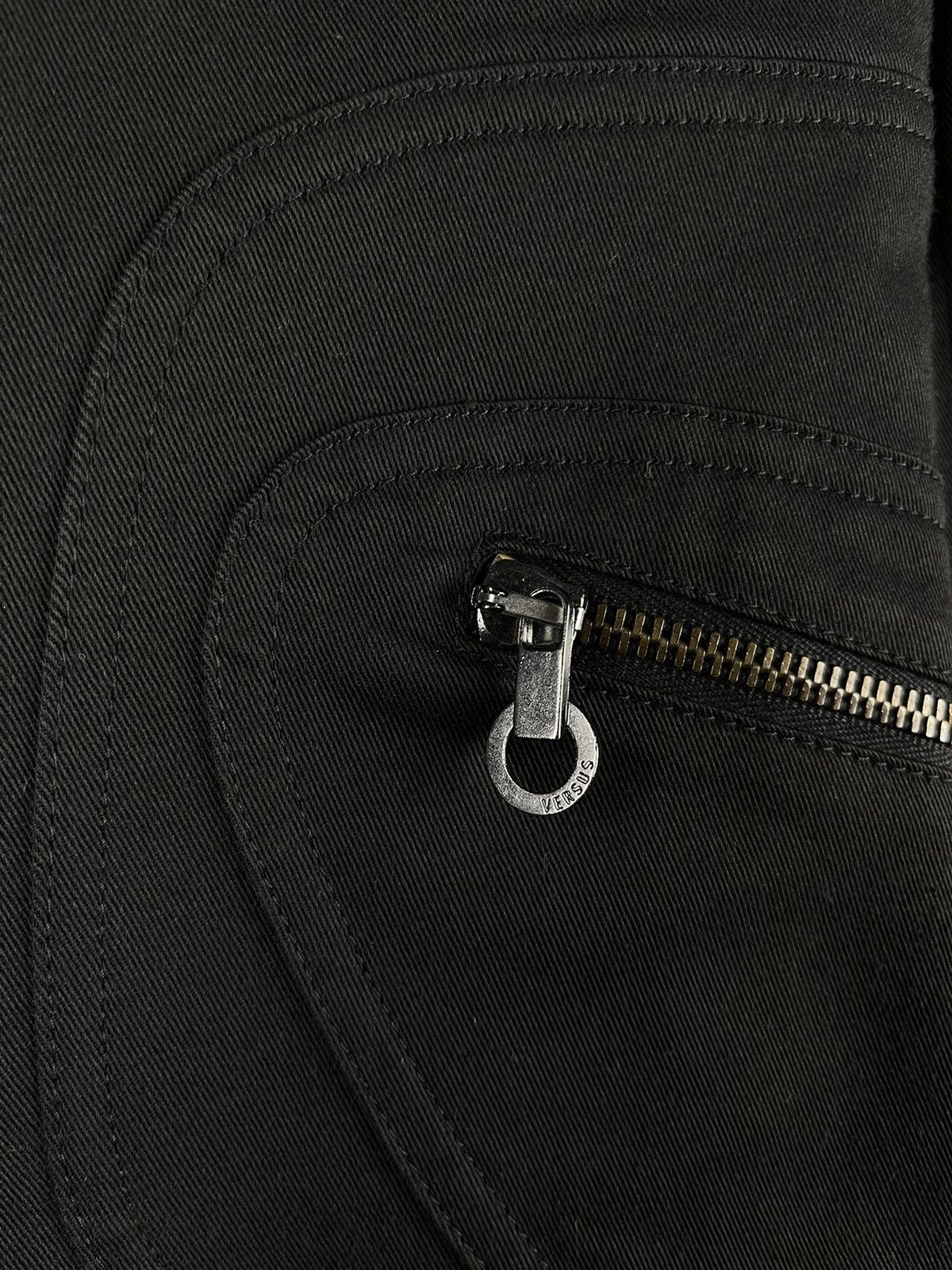 Versus Versace Versus Versace Archive 00s Black Zip Detail Tailored Jacket Size S / US 4 / IT 40 - 5 Thumbnail