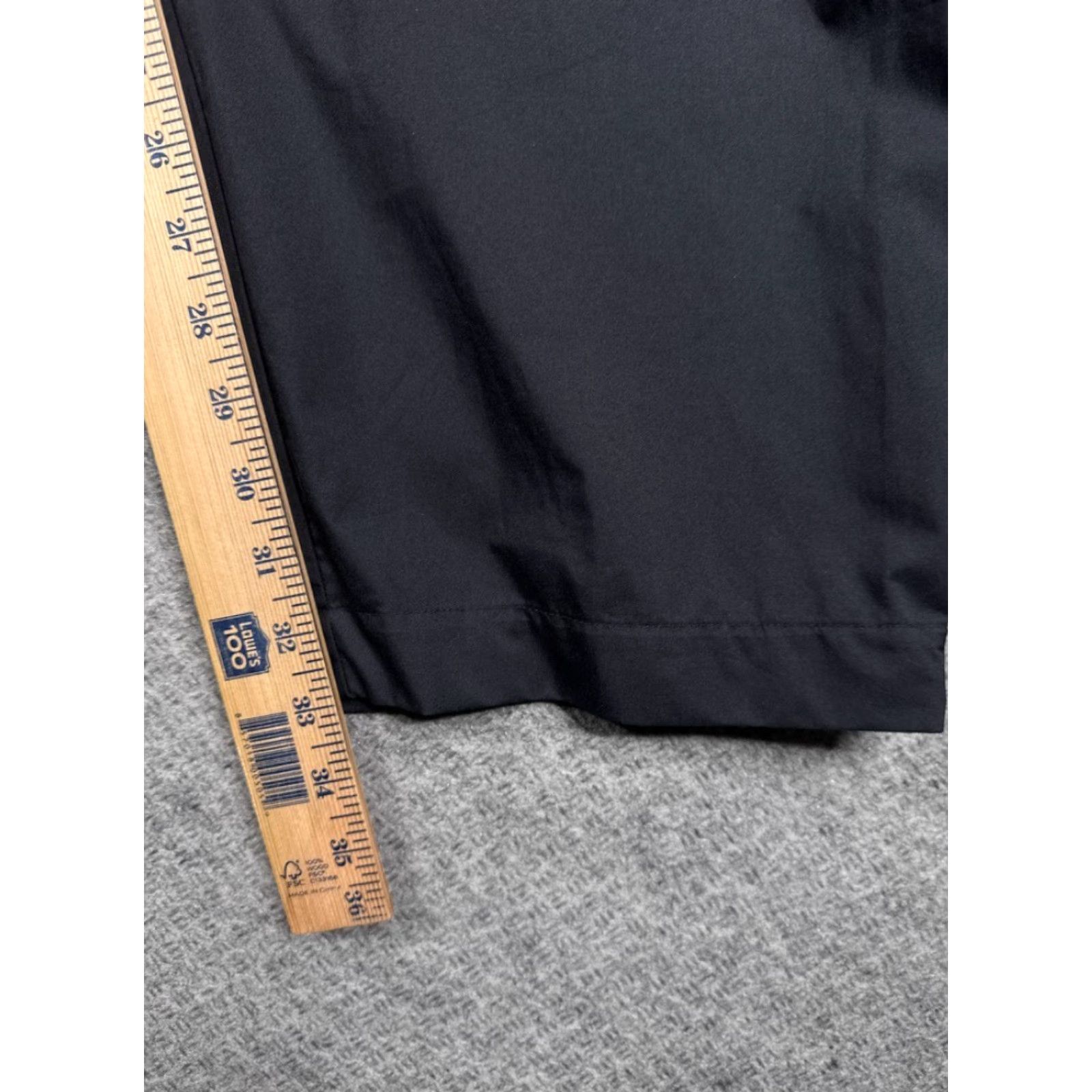 VINTAGE Nike Golf Pants Mens XL Black Clima-Fit Windbreaker Track Athletic Lined Baggy