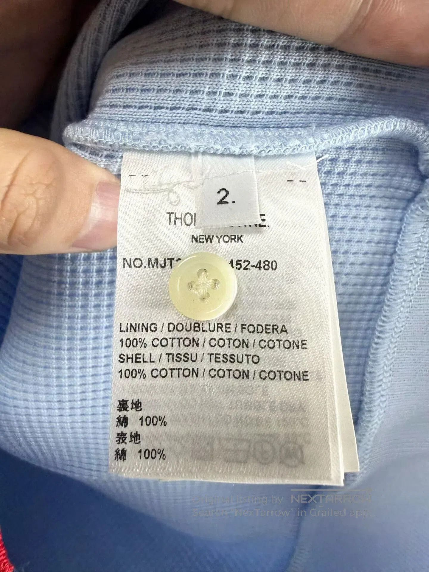 Thom Browne thom browne blue waffle hooded jacket. Size US M / EU 48-50 / 2 - 4 Thumbnail