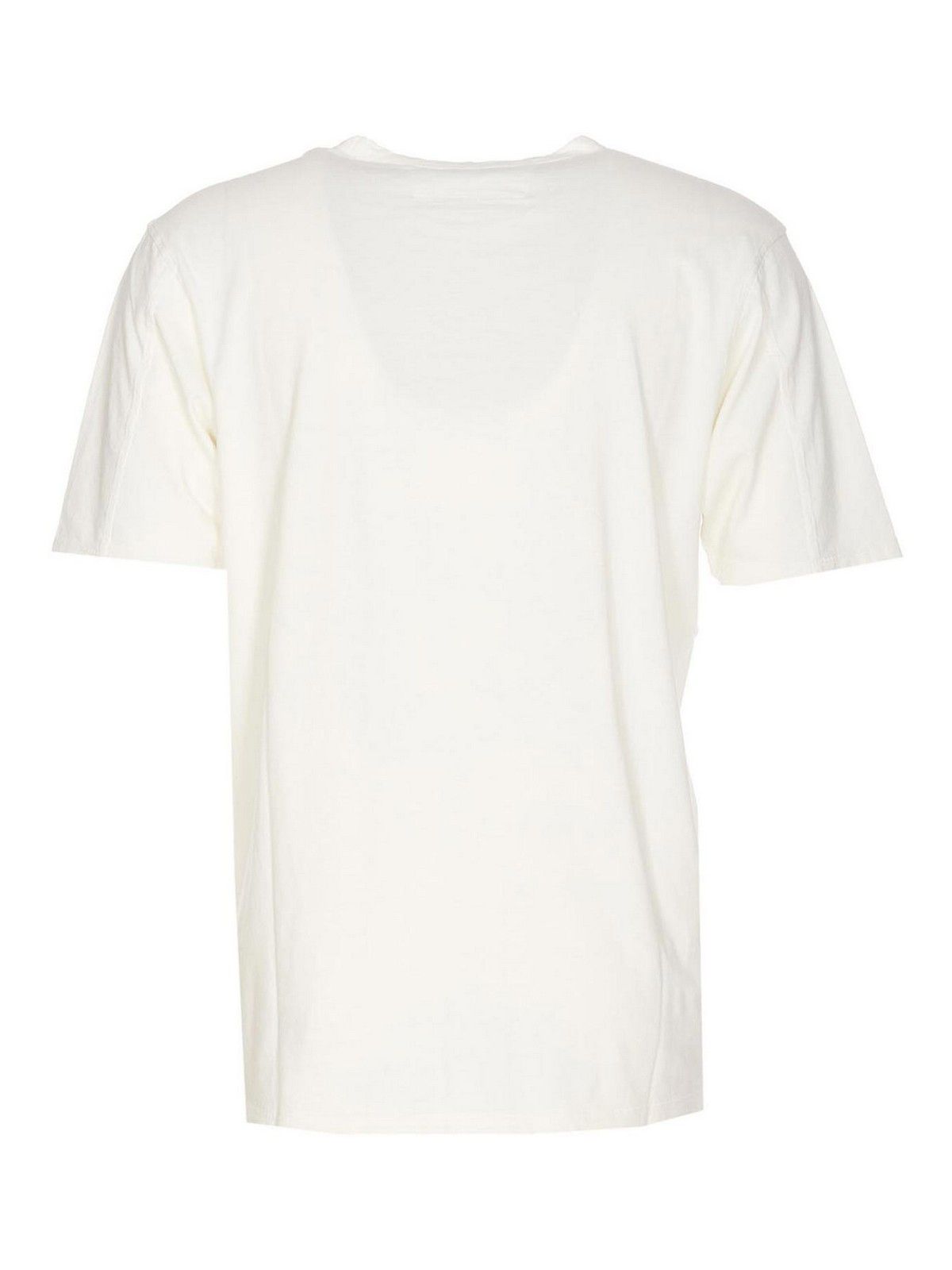 C.P. Company o1y1224 Crewneck T-Shirt in White Size US XL / EU 56 / 4 - 2 Thumbnail