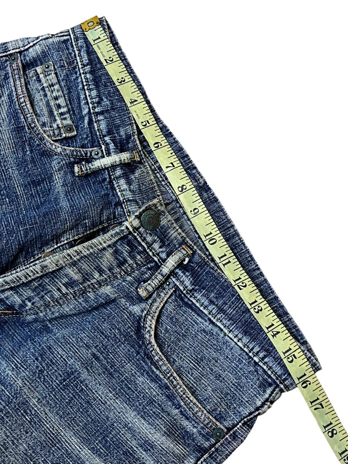 Japanese Brand SICK🔥JAPAN DENIM K.U. USA MELT INTO THE UNIVERSE JEANS Size US 32 / EU 48 - 12 Thumbnail