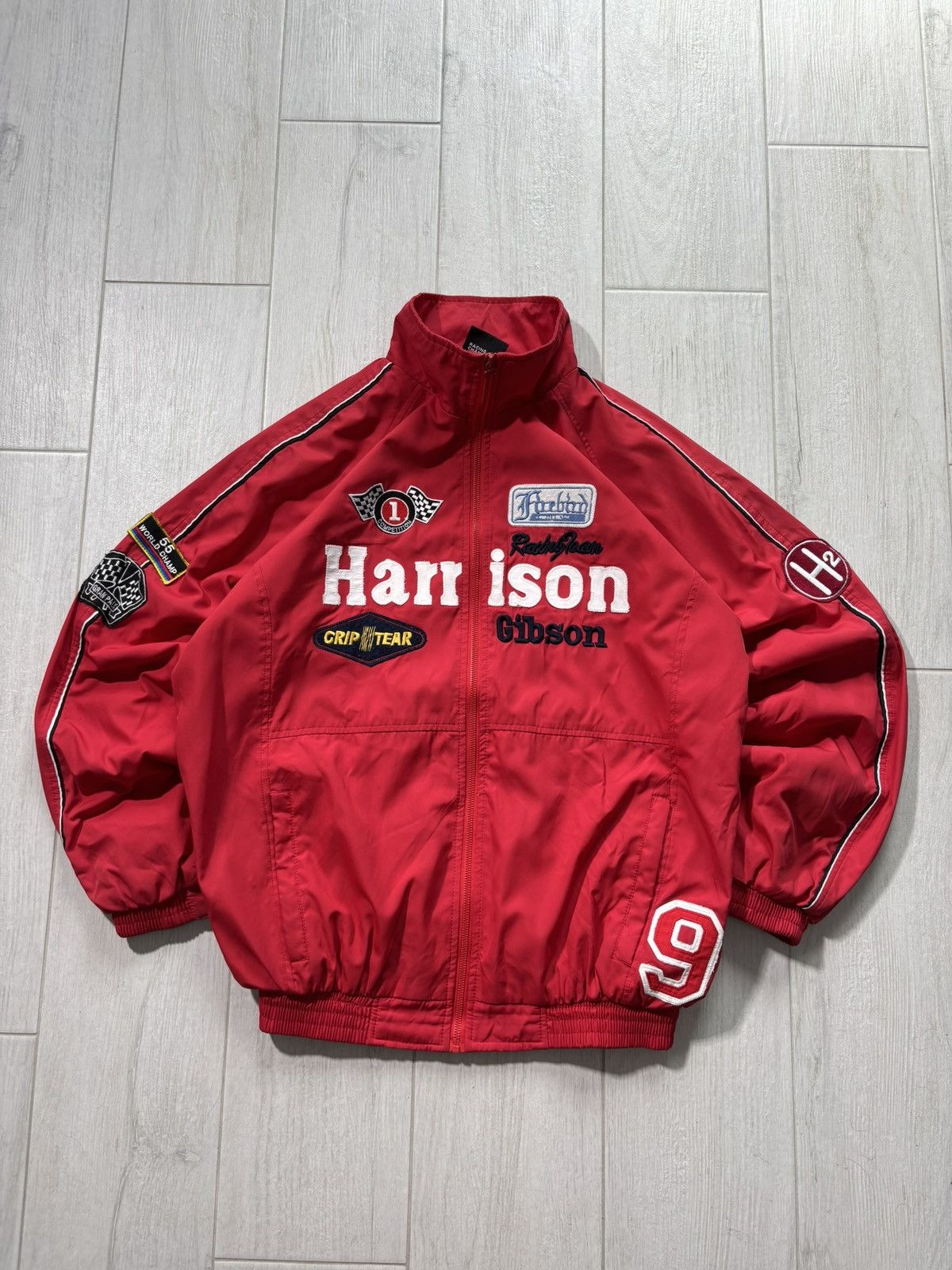 NASCAR Racing Jacket Harrison Moto Bike Nascar Promo Y2K Size US XL / EU 56 / 4 - 1 Thumbnail