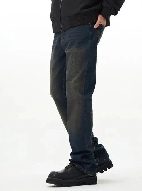 Japanese Brand Vintage high street distressed loose straight jeans Size US 34 / EU 50 - 2 Thumbnail