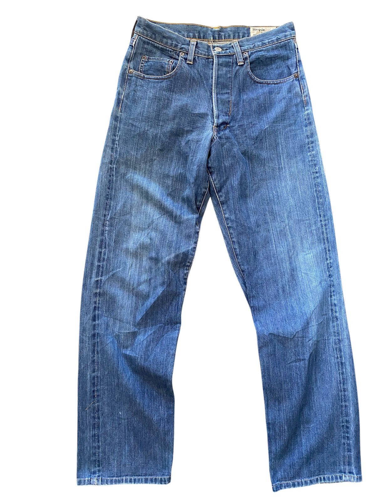 Japanese Brand Japan Made Elephant Fighting Selvedge Light Denim Jeans Size US 30 / EU 46 - 1 Thumbnail