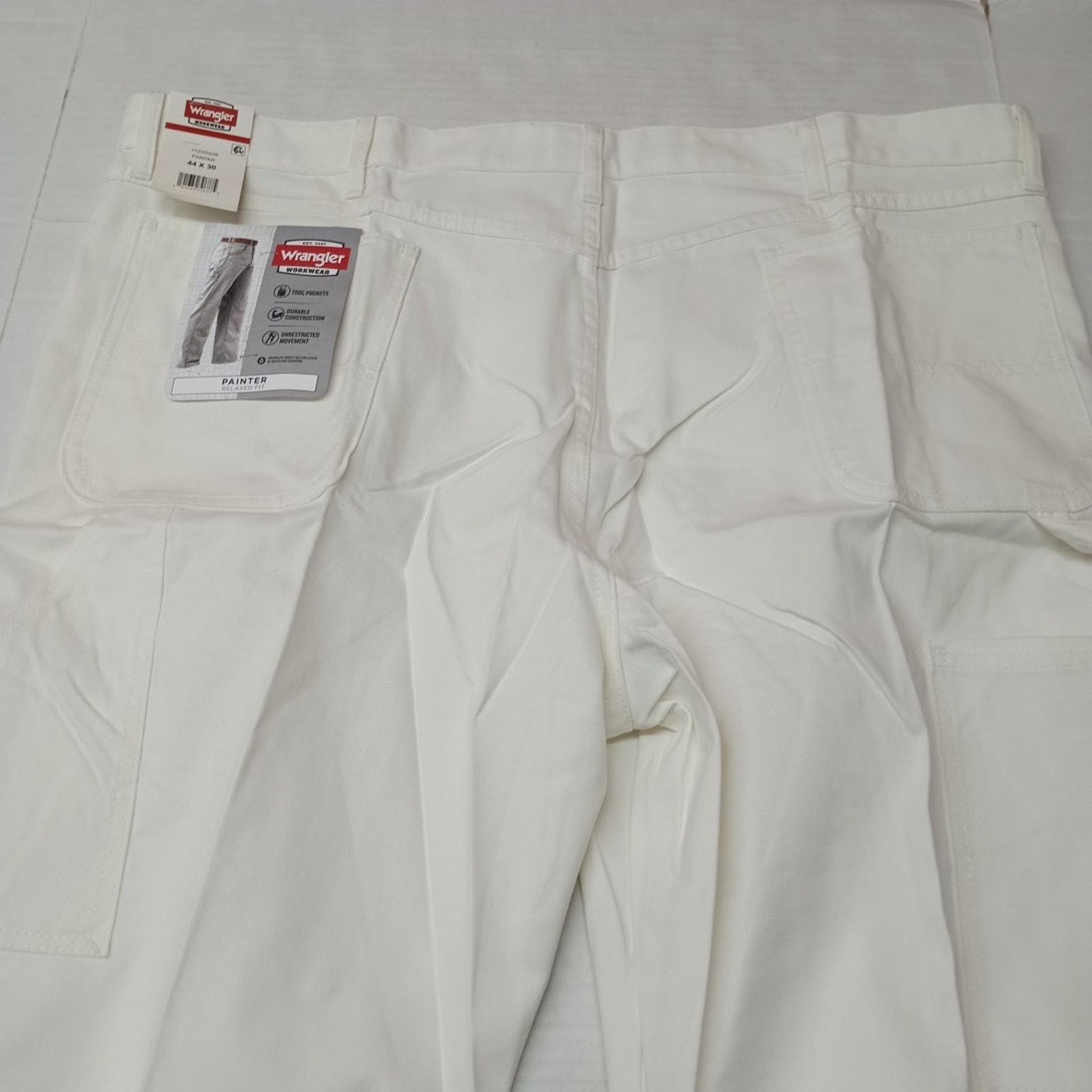 Wrangler Wrangler Painters Pants Men's Size 44x30 White Tool Pockets Size US 44 / EU 60 - 7 Thumbnail