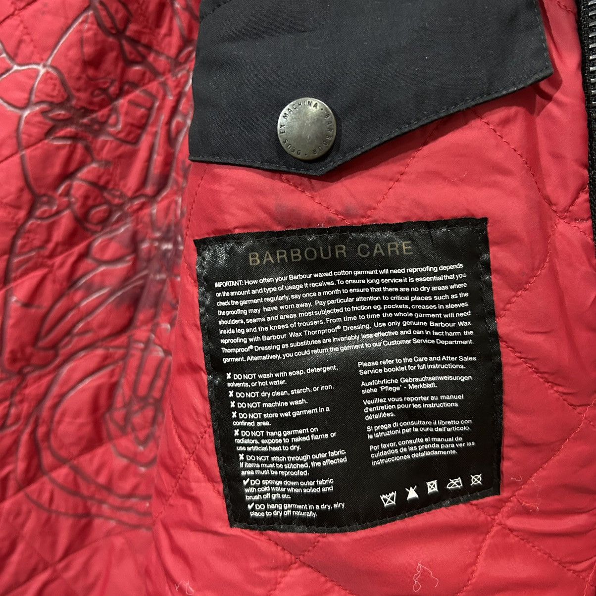 Barbour barbour x deus ex machina niet jacket Size US XL / EU 56 / 4 - 4 Thumbnail