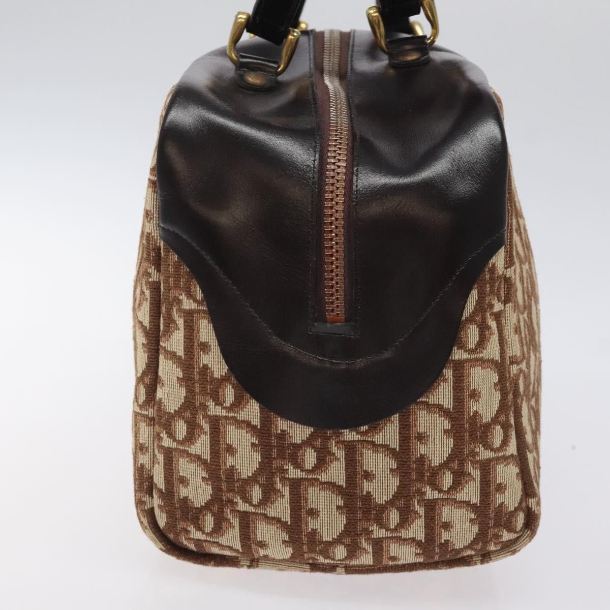 Dior DIOR Trotter Canvas Hand Bag Beige Gold Size ONE SIZE - 4 Thumbnail