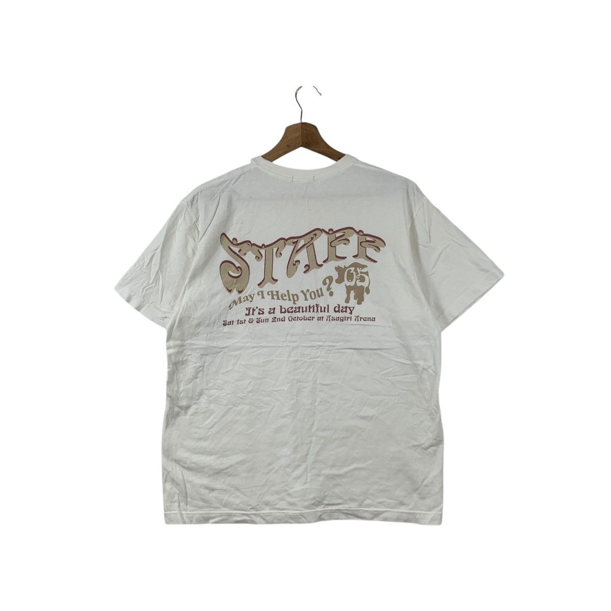 Vintage ASAGIRI JAM SMASH Japan Tour Arena Concert Staff Tee Shirt Size US M / EU 48-50 / 2 - 6 Thumbnail