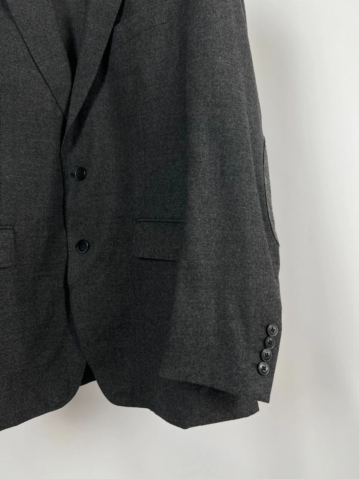 Hackett Hackett London Rugby Flannel Wool Gray Unlined Blazer Jacket Size 40R - 7 Thumbnail
