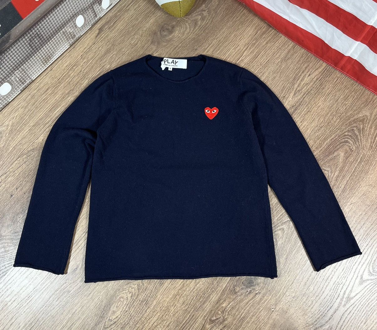 Comme des Garcons Comme Des Garcons Wool Sweater Heart Patch Size US S / EU 44-46 / 1 - 1 Thumbnail