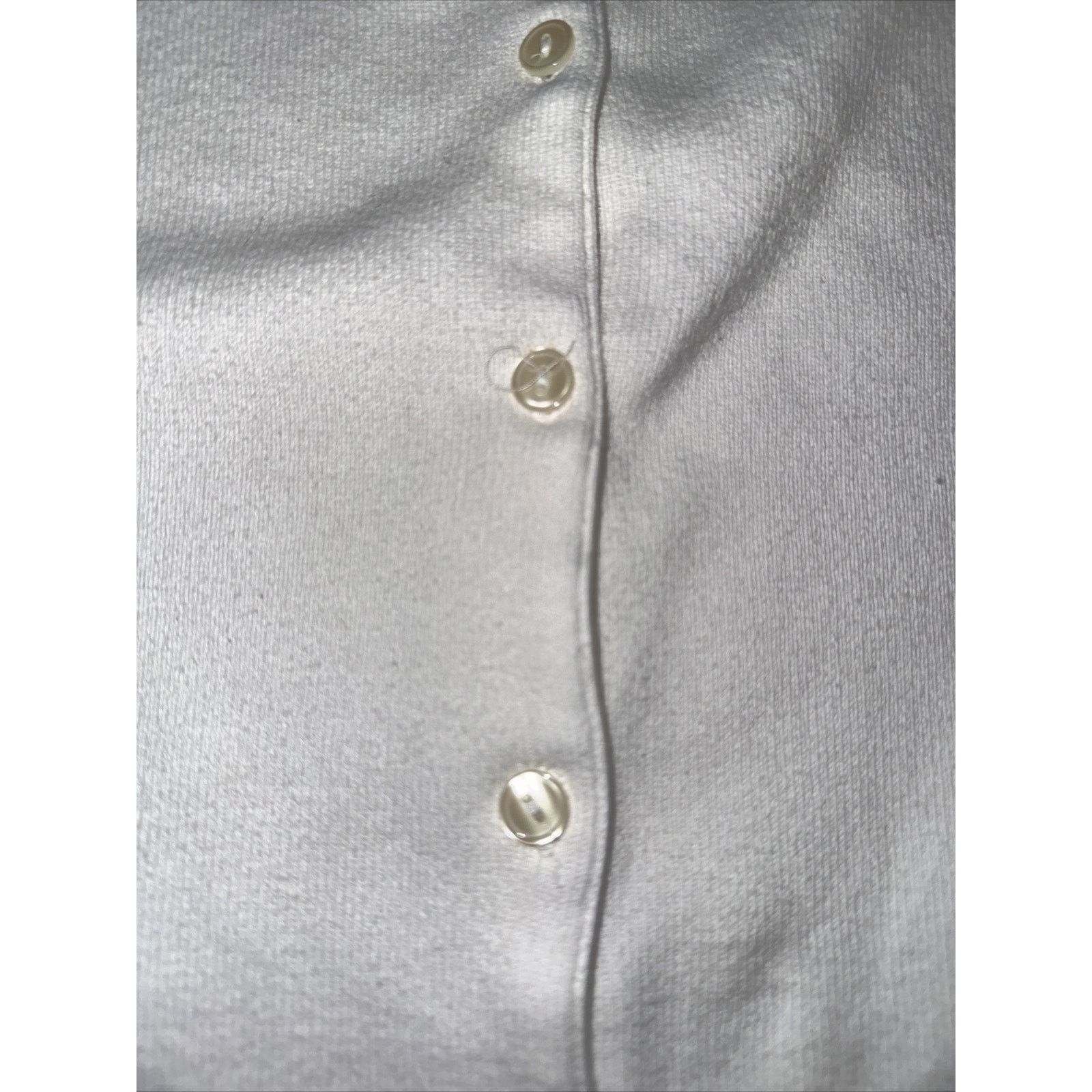 Croft & Barrow × Vintage Croft & Barrow Cardigan White PL 19.5x22.5 Size L / US 10 / IT 46 - 3 Thumbnail