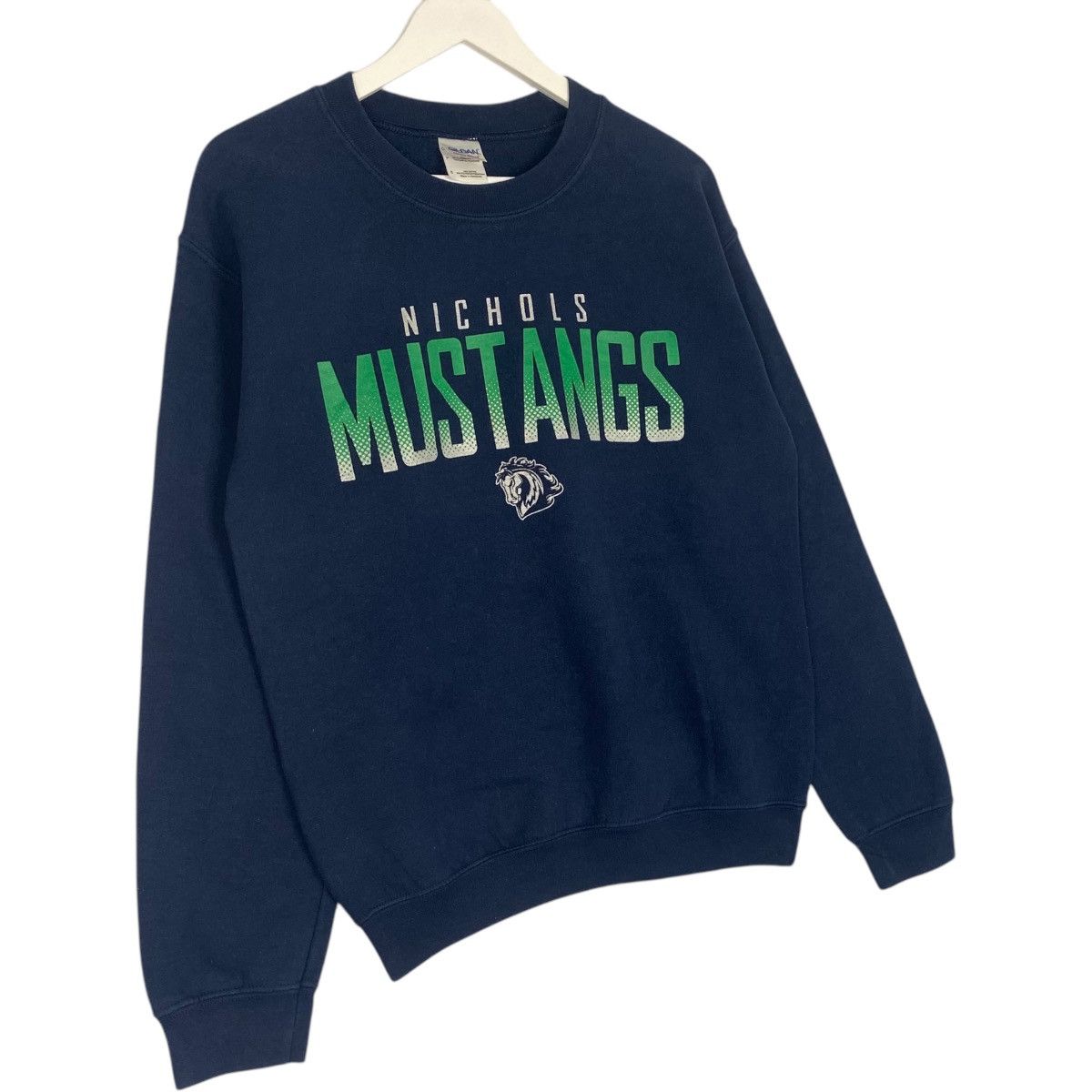 Vintage Vintage Nichols Mustang High School Sweatshirt Blue Size S Size US S / EU 44-46 / 1 - 3 Thumbnail