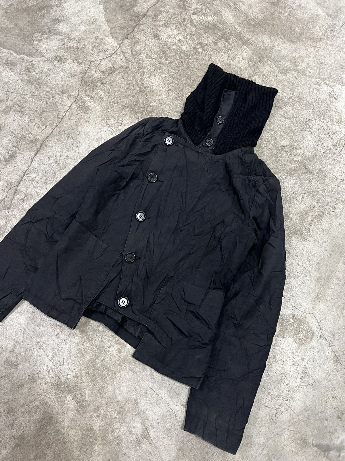 Dirk Bikkembergs Archive Dirk Bikkembergs Cropped Asymmetric Technical Jacket Size US XS / EU 42 / 0 - 2 Thumbnail