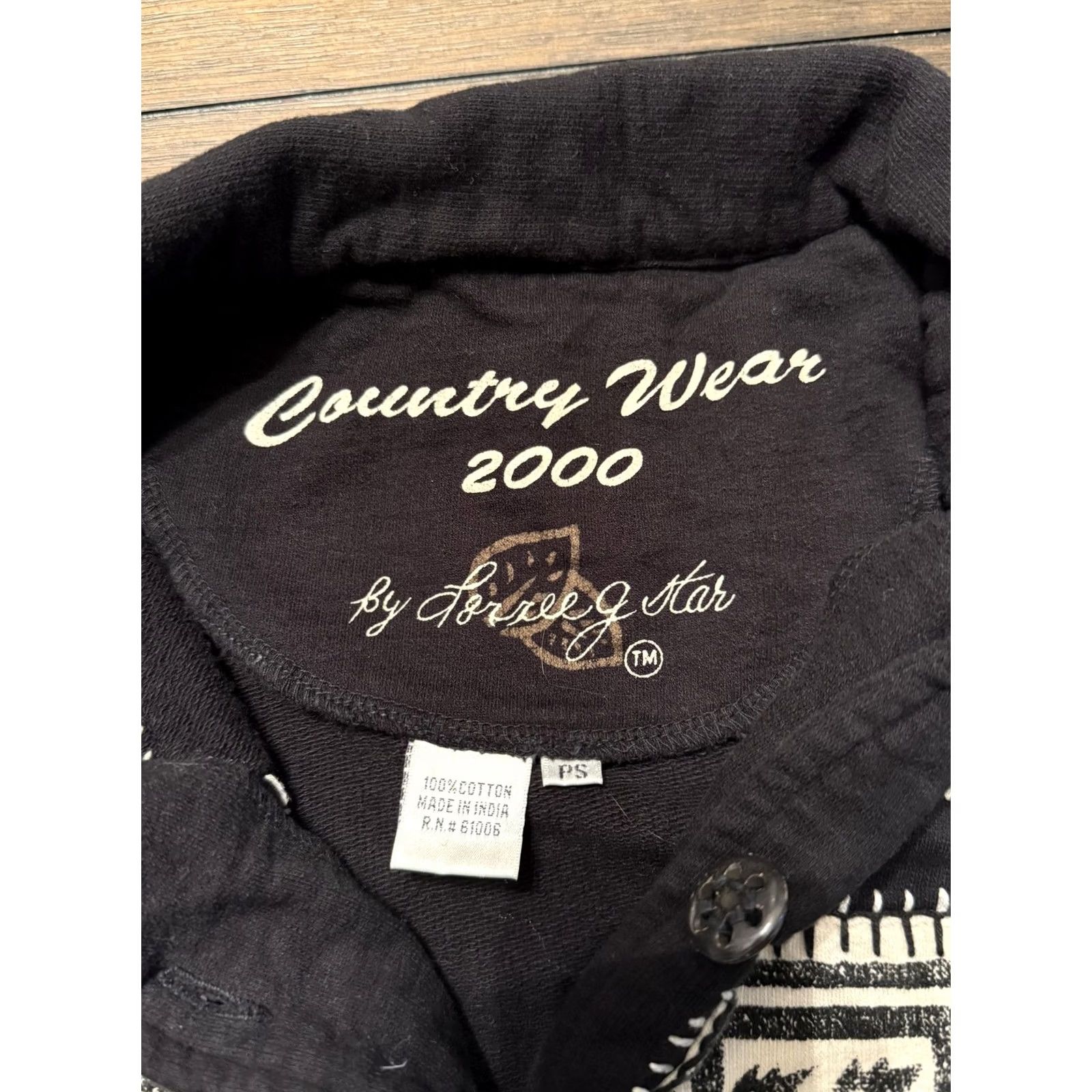 Vintage VINTAGE Country Wear 2000 Cardigan Sweater Womens Petite Small Black Patchwork Size S / US 4 / IT 40 - 6 Thumbnail