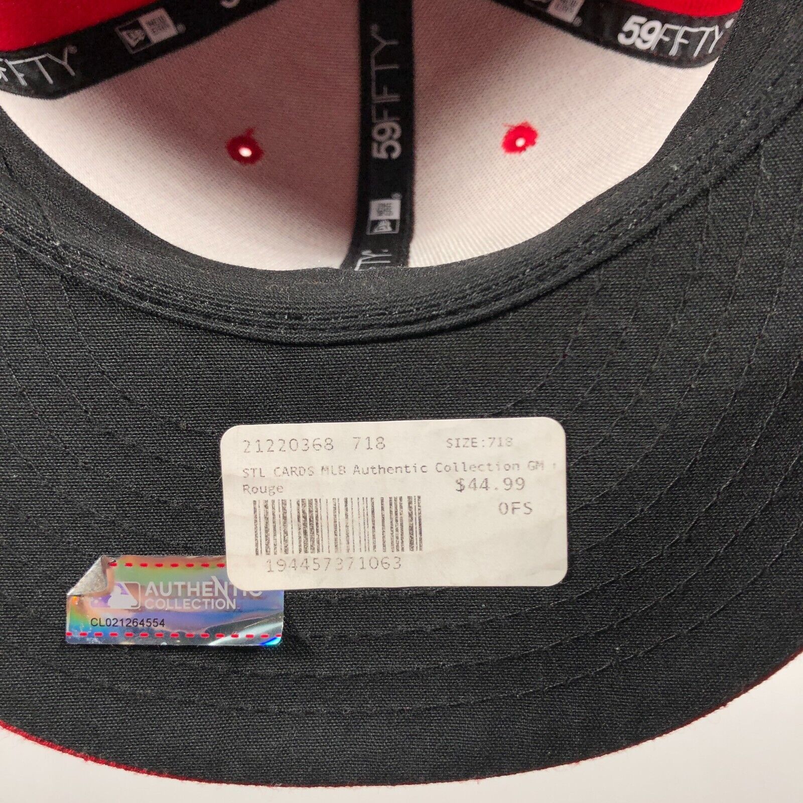 MLB × New Era St. Louis Cardinals 59FIFTY Fitted Baseball Hat Size 7 1/8 Size ONE SIZE - 7 Thumbnail