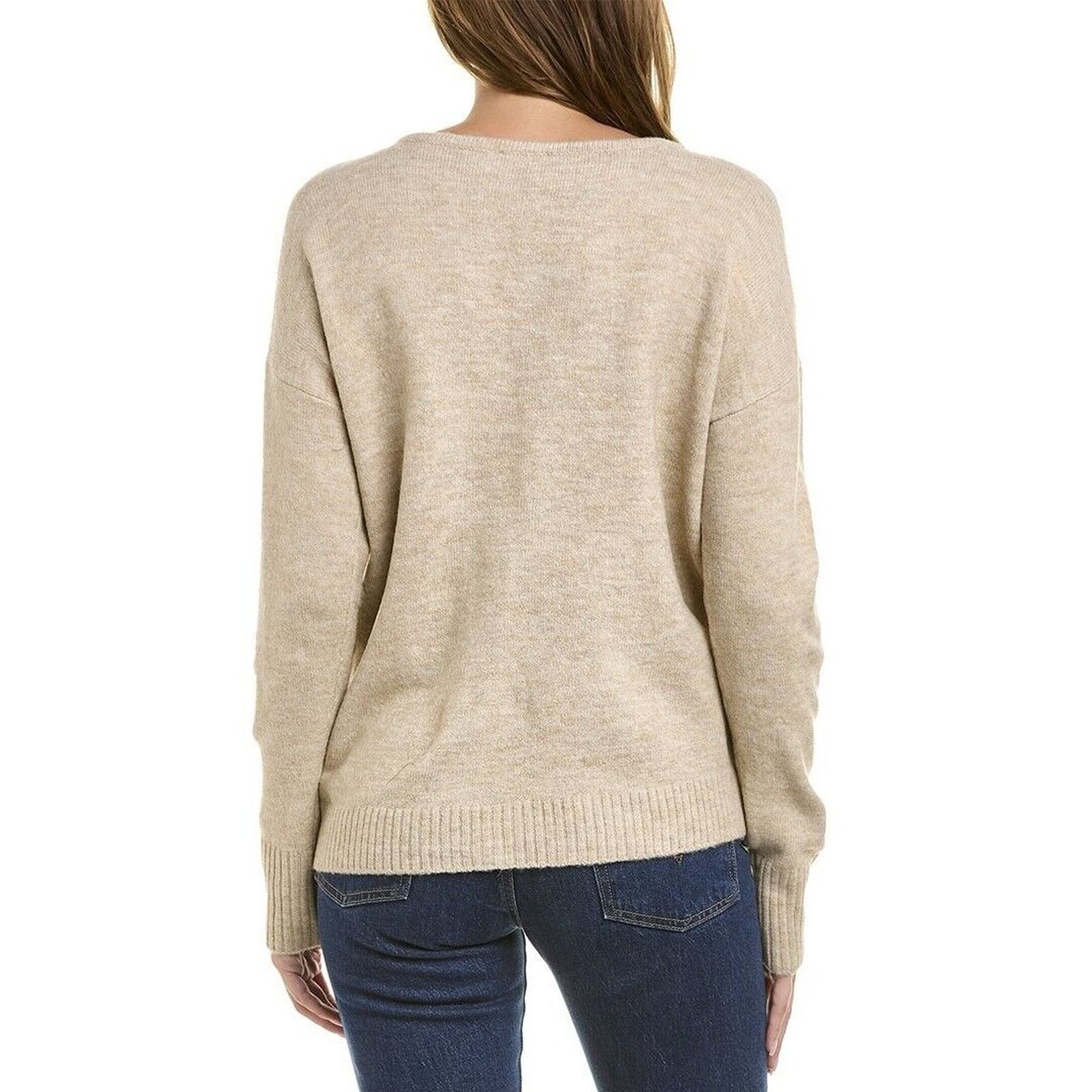 Vince Camuto Vince Camuto Women Beige Knit Tie Casual Sweater Size XS Size XS / US 0-2 / IT 36-38 - 2 Thumbnail